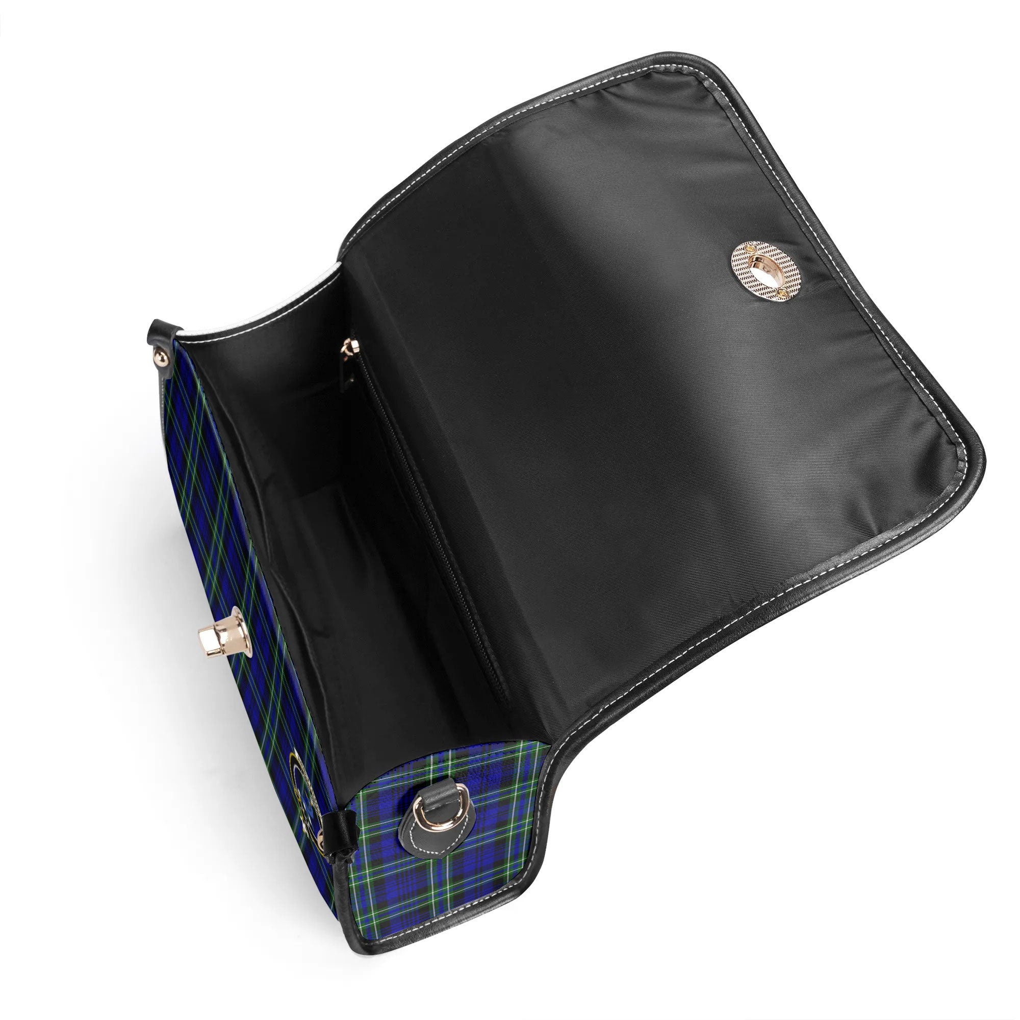 Arbuthnot Modern Tartan Crest Satchel Bag