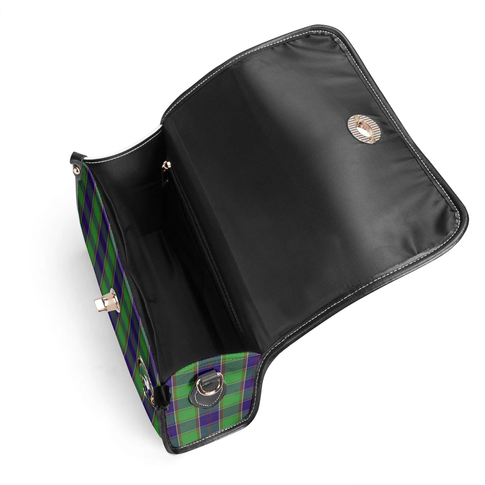 Colville Tartan Crest Satchel Bag