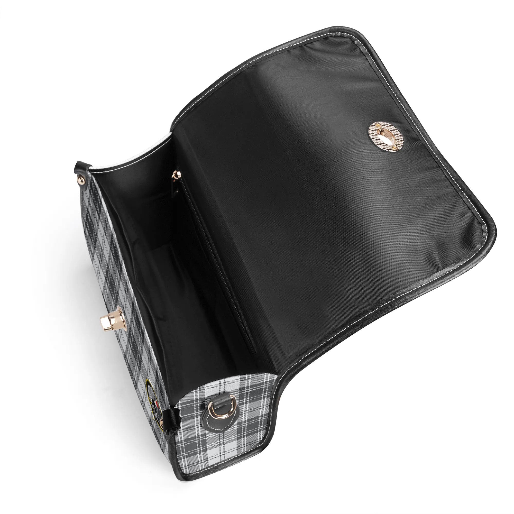 Glen Tartan Crest Satchel Bag