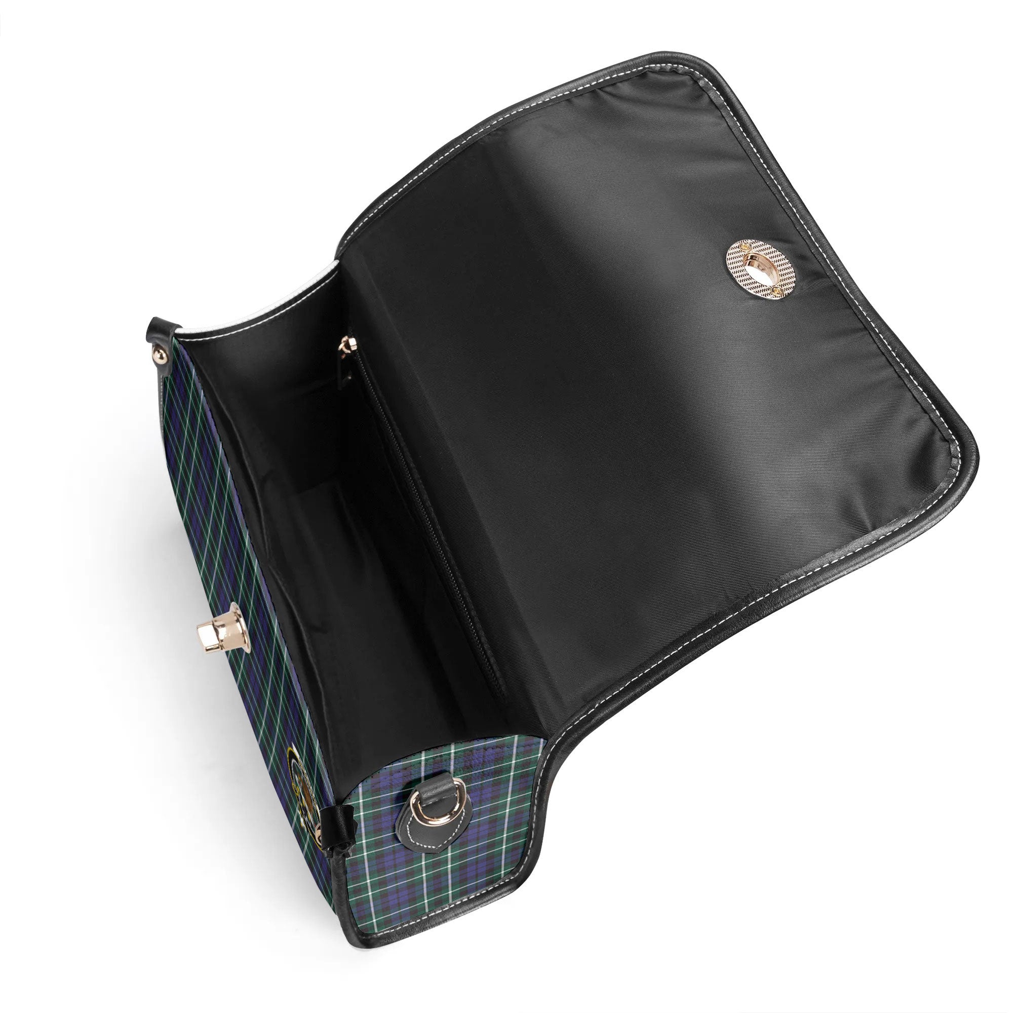Graham of Montrose Modern Tartan Crest Satchel Bag