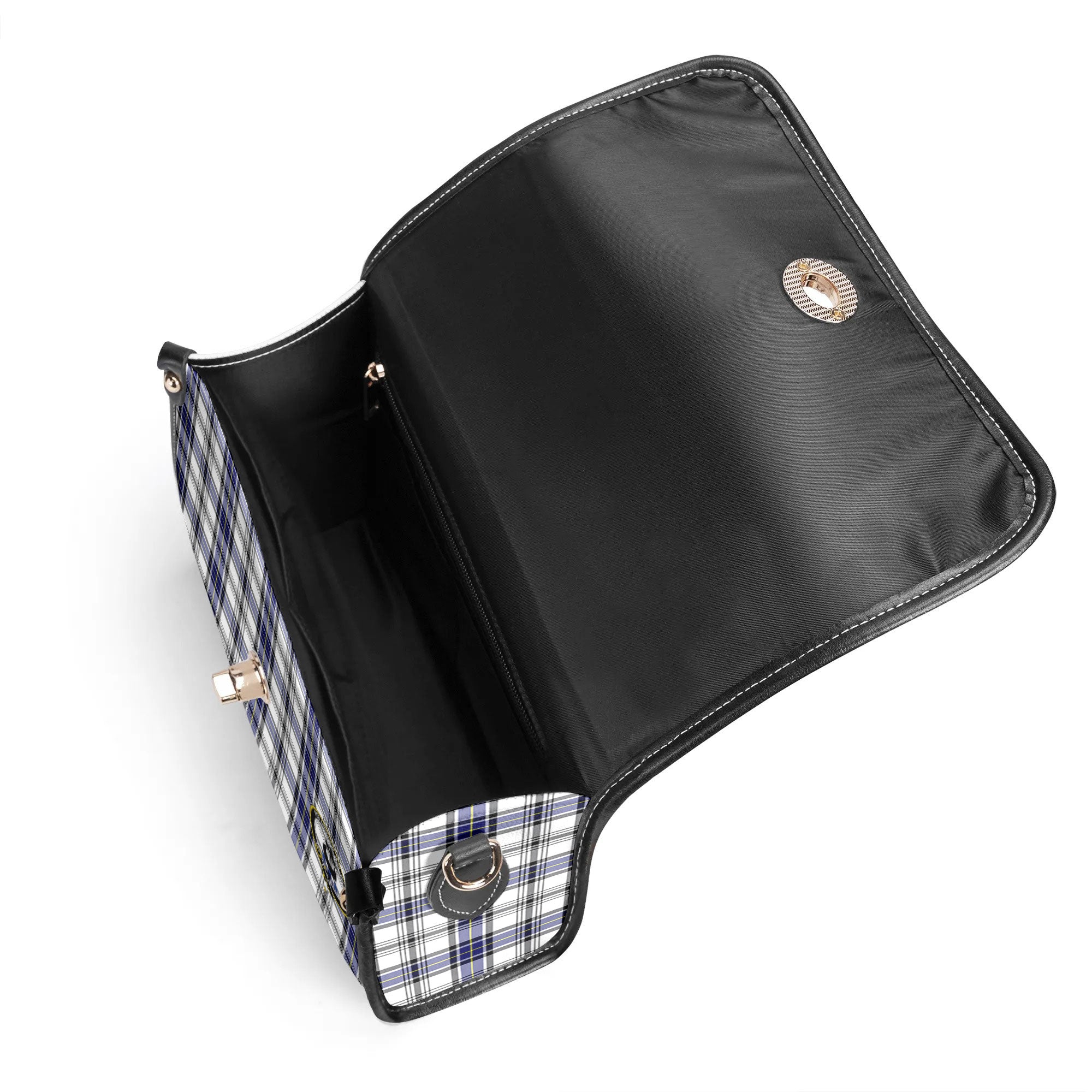Hannay Modern Tartan Crest Satchel Bag
