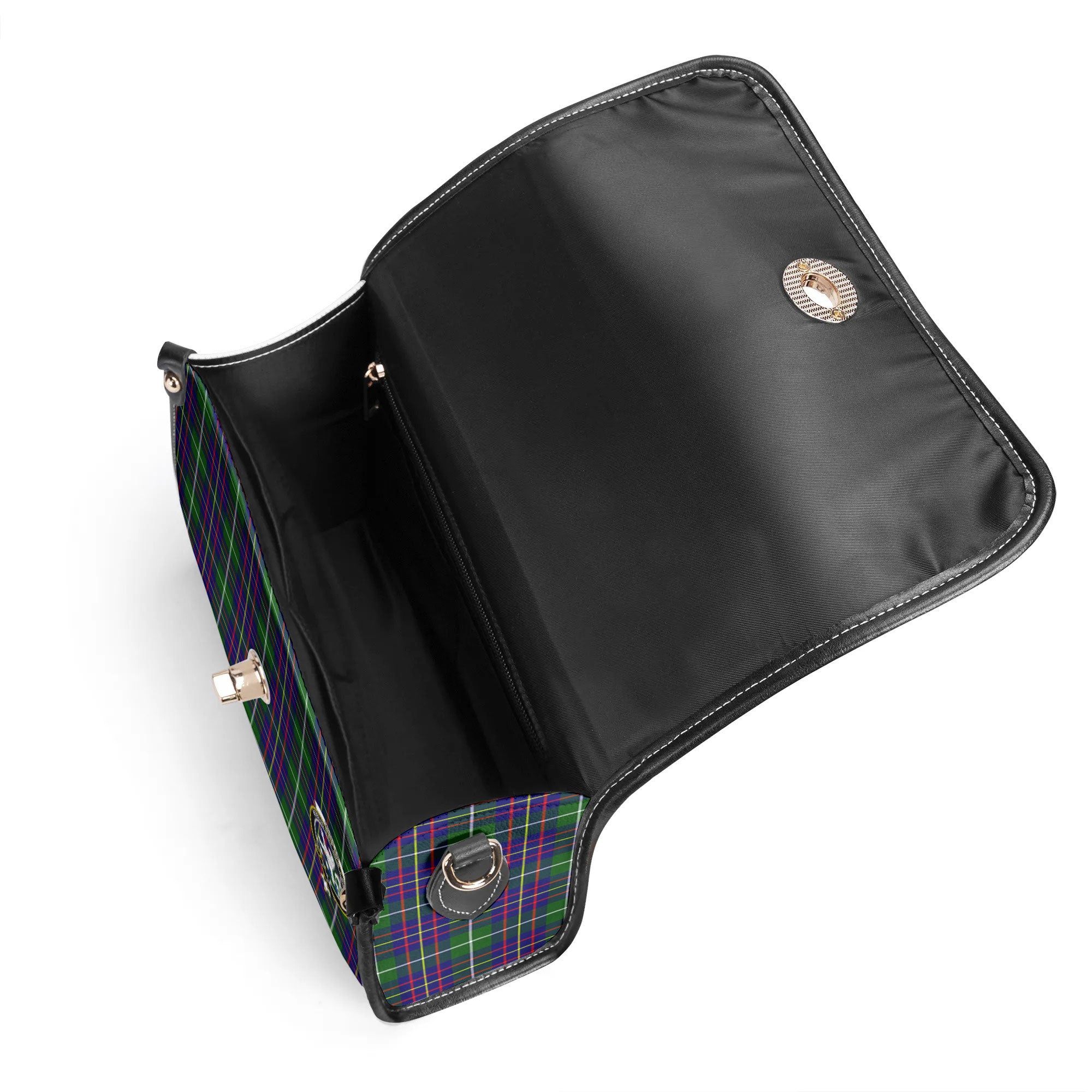 Inglis Modern Tartan Crest Satchel Bag