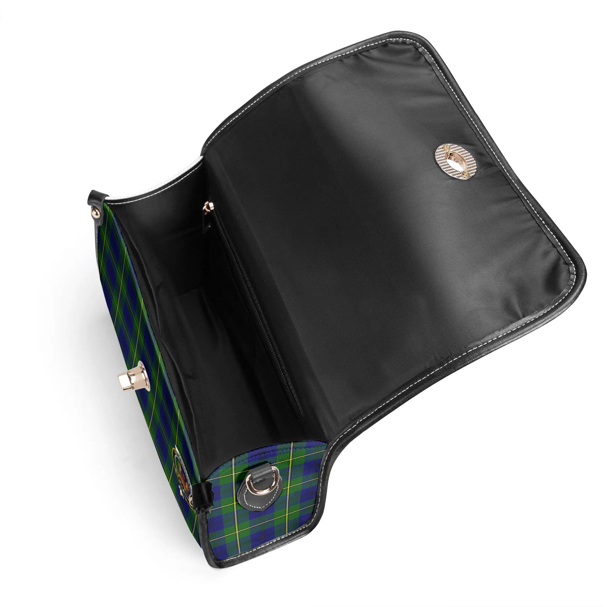 Johnston of Caskieben Tartan Crest Satchel Bag
