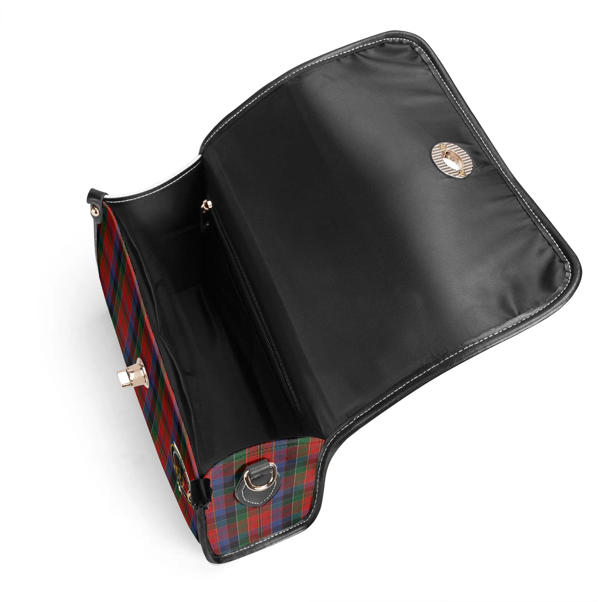 Leith Tartan Crest Satchel Bag