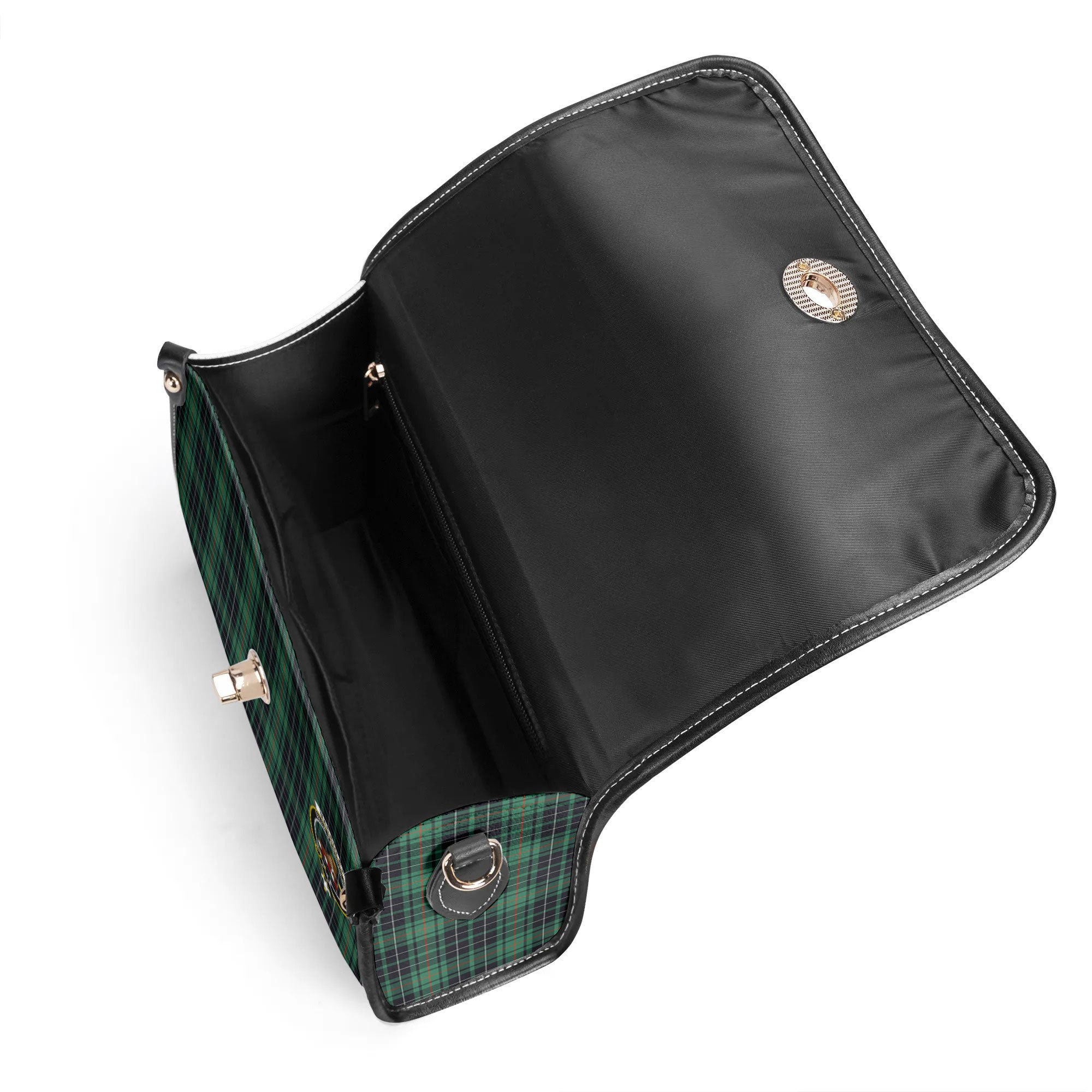 MacAuley Hunting Ancient Tartan Crest Satchel Bag