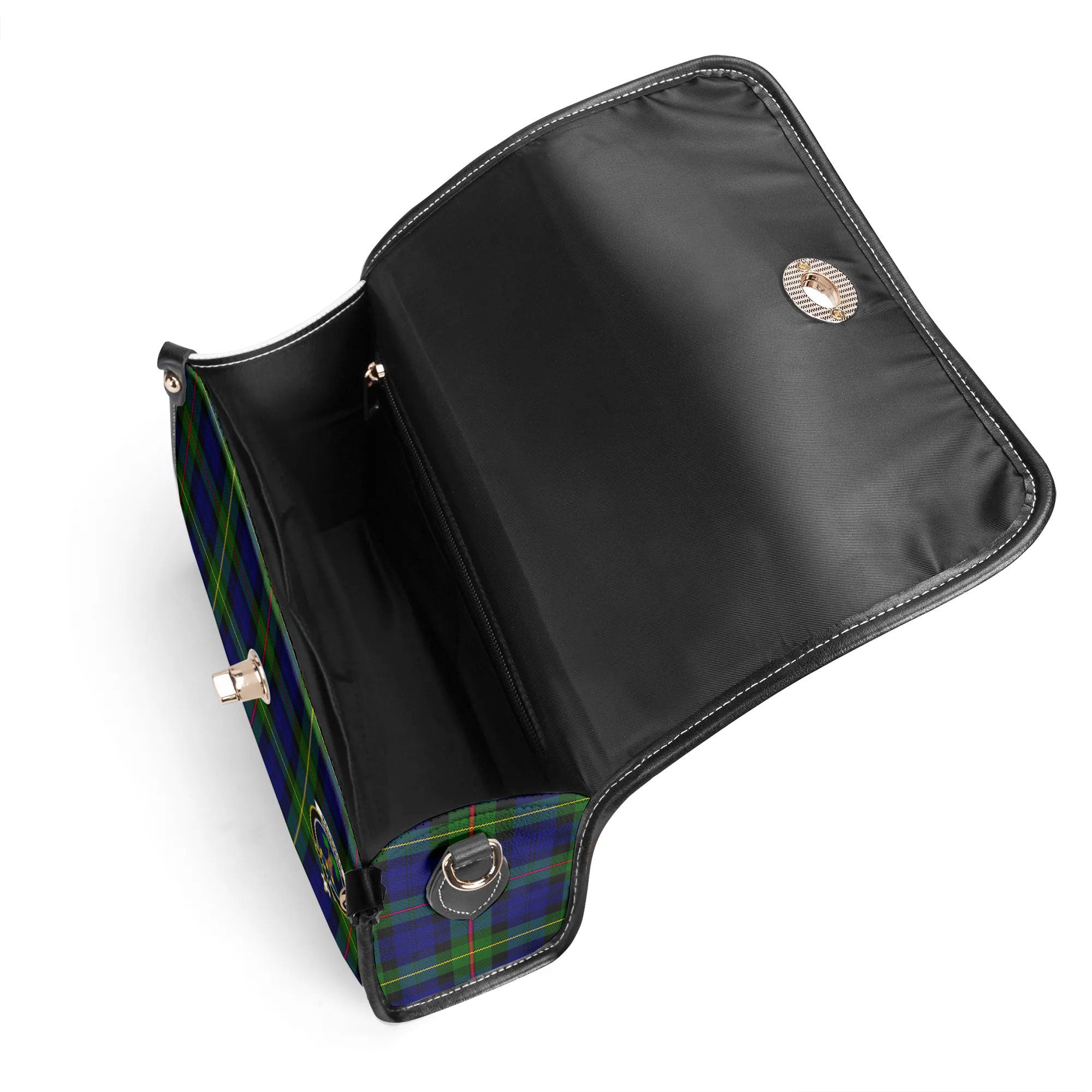 MacEwan Modern Tartan Crest Satchel Bag