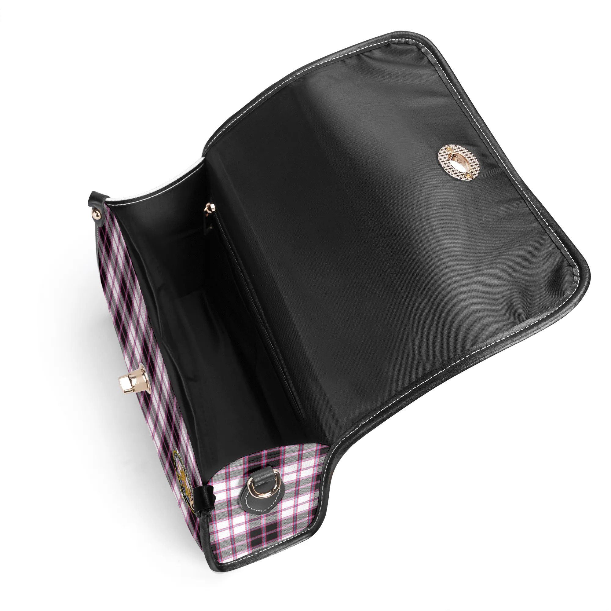 MacPherson Hunting Modern Tartan Crest Satchel Bag