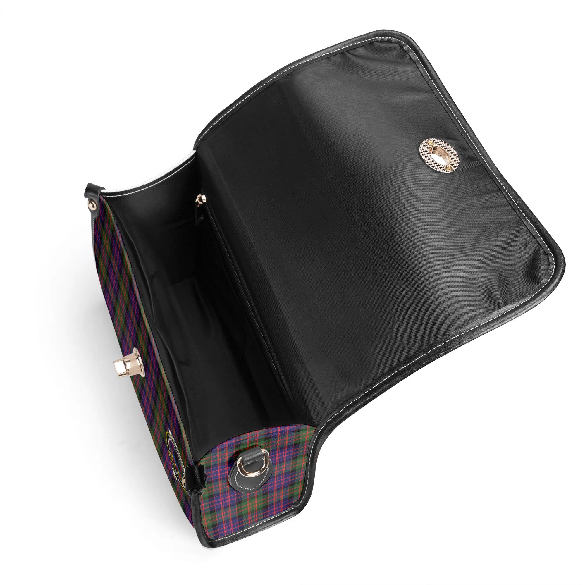 McDonnell of Glengarry Modern Tartan Crest Satchel Bag