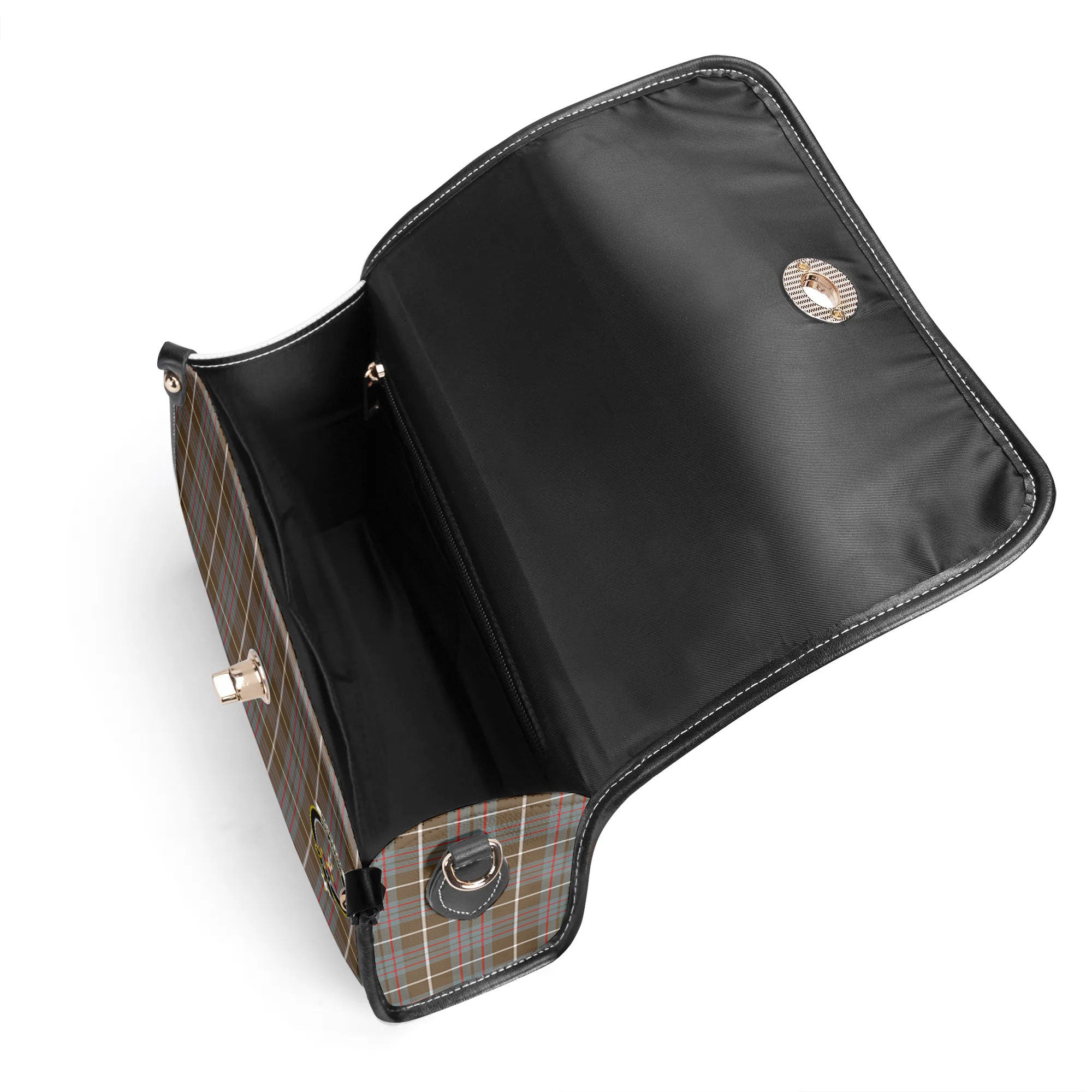 McIntyre Hunting Weathered Tartan Crest Satchel Bag