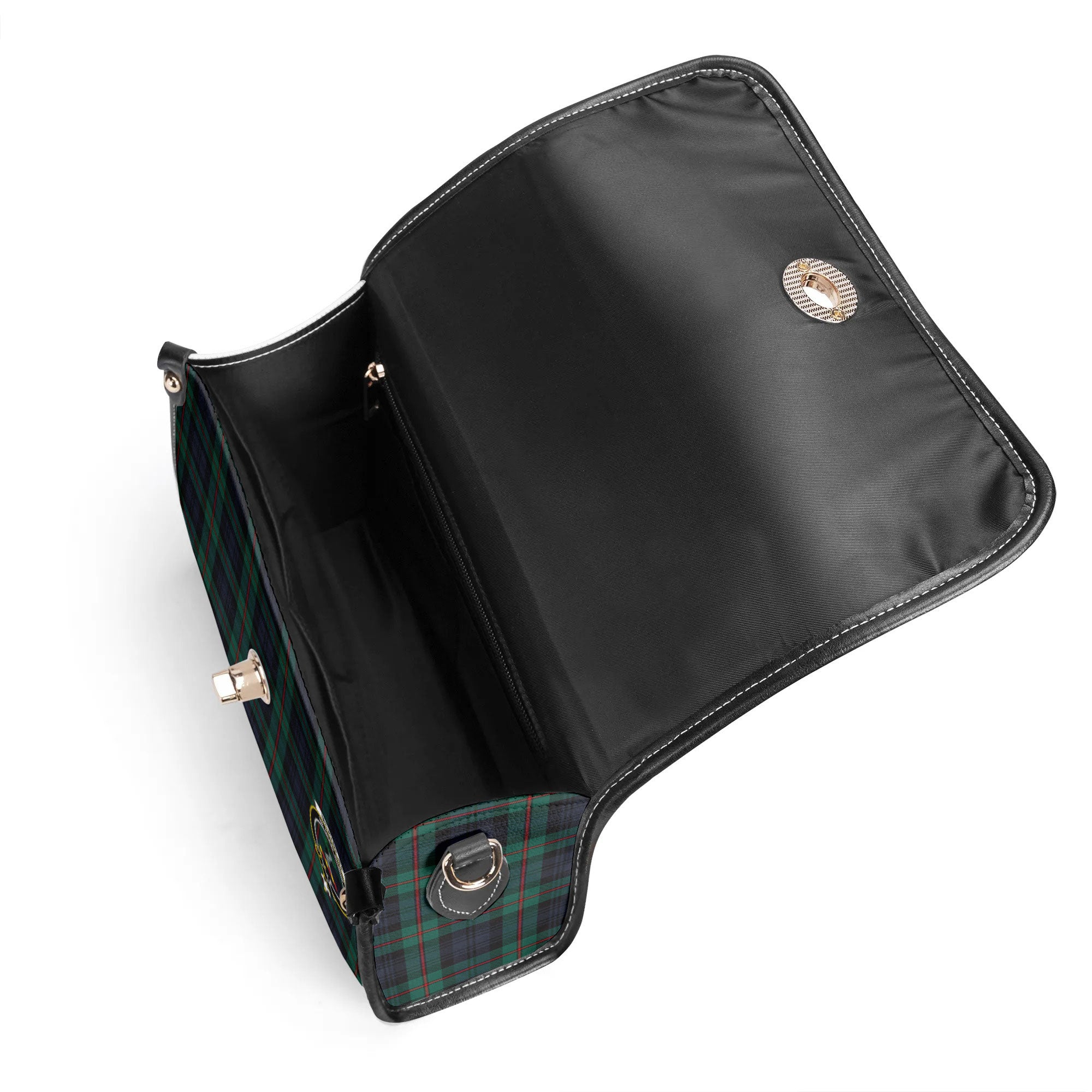 McKinlay Modern Tartan Crest Satchel Bag