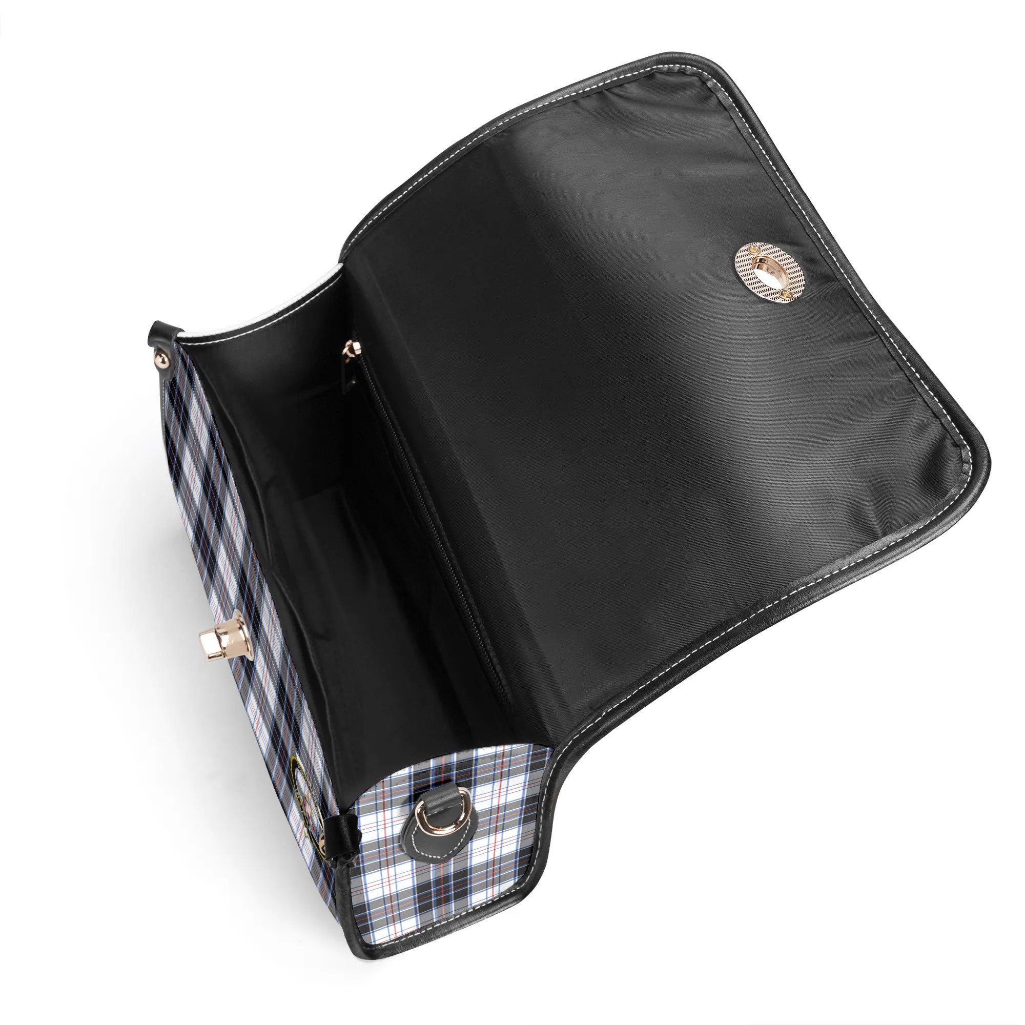 McRae Dress Modern Tartan Crest Satchel Bag
