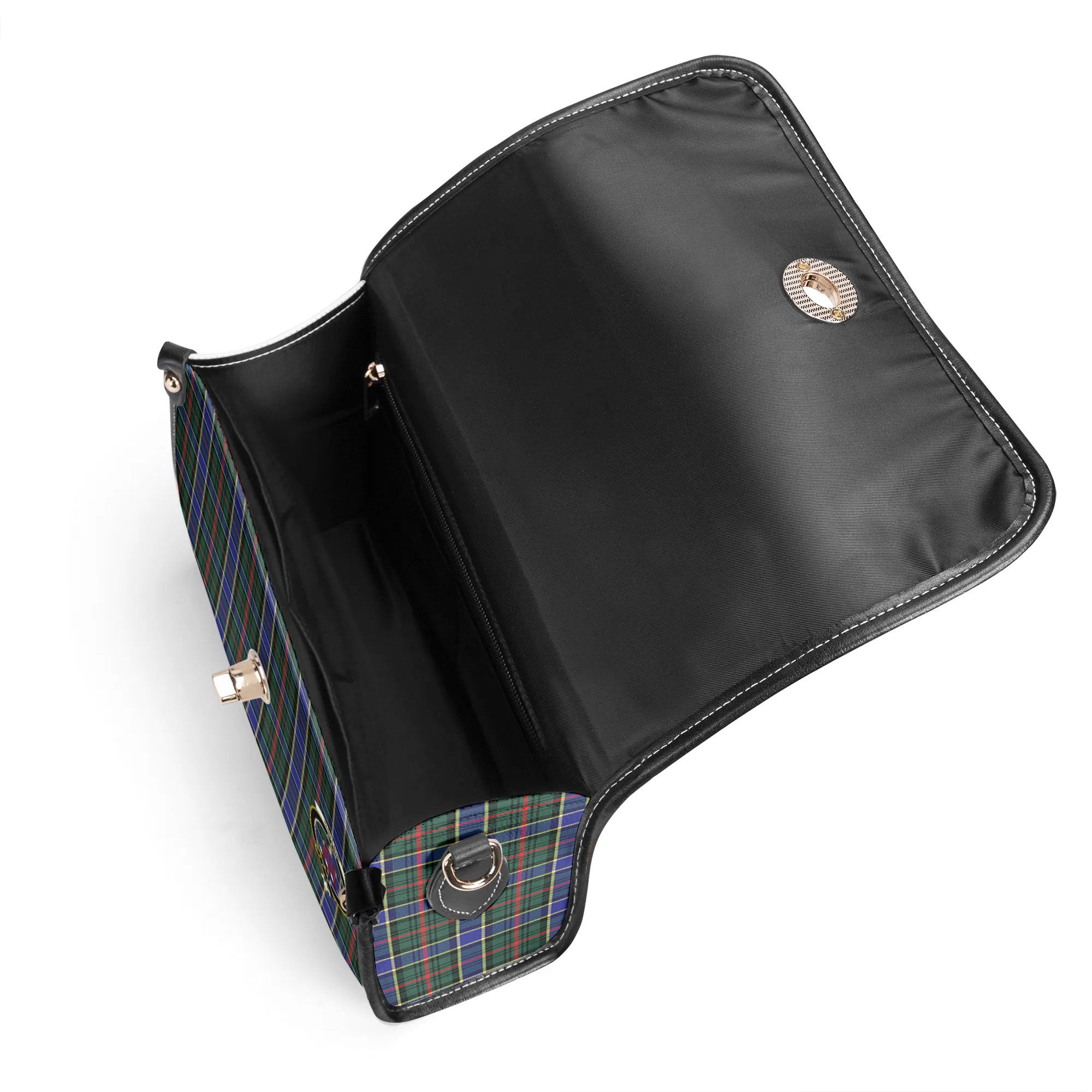 Ogilvie Hunting Modern Tartan Crest Satchel Bag