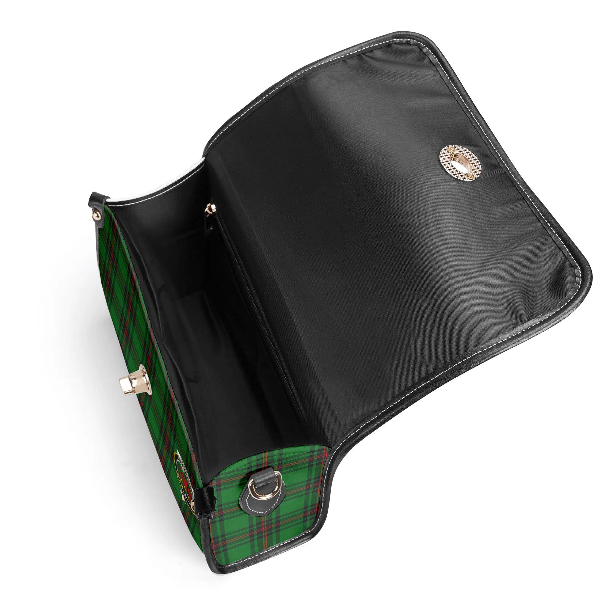 Primrose Tartan Crest Satchel Bag