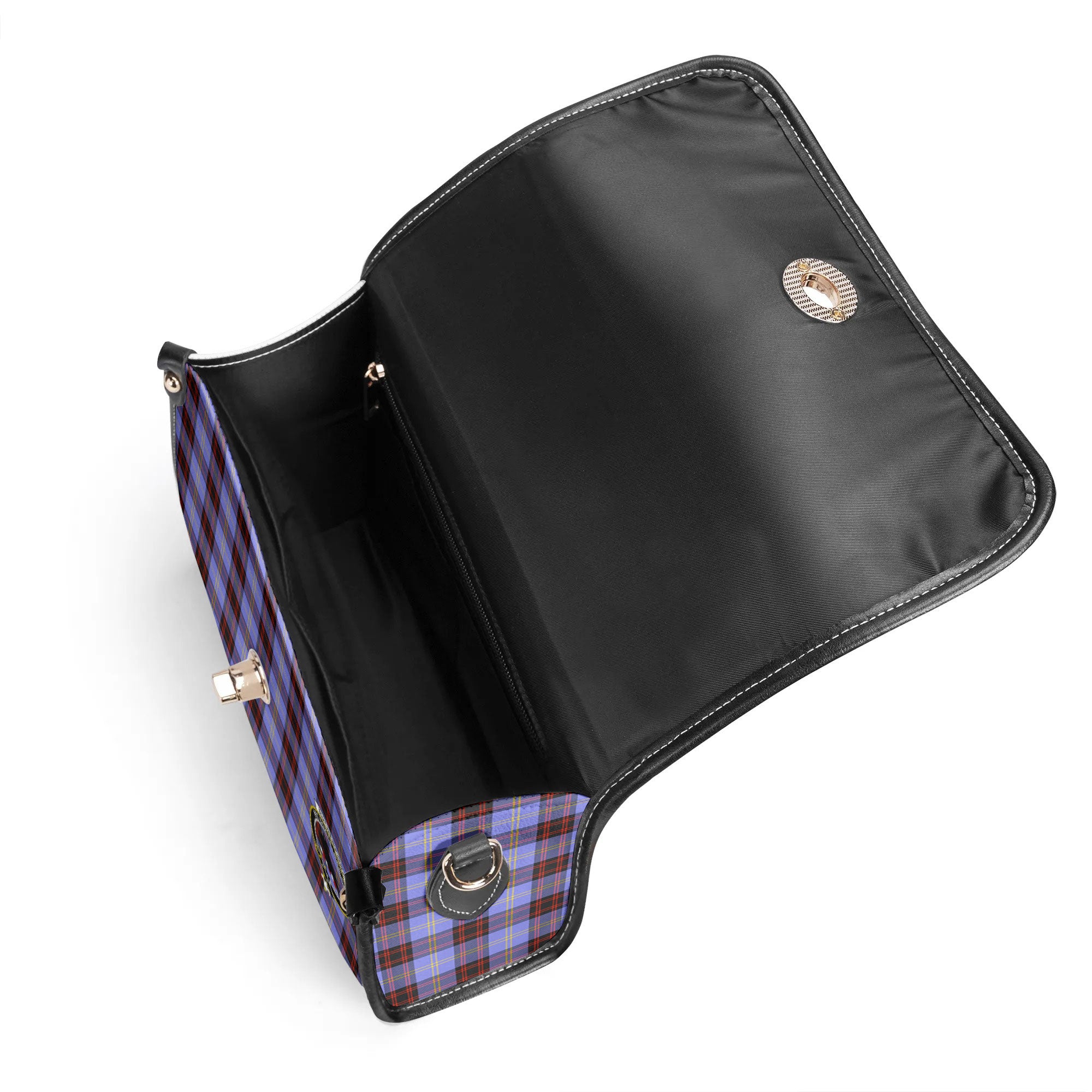 Rutherford Tartan Crest Satchel Bag