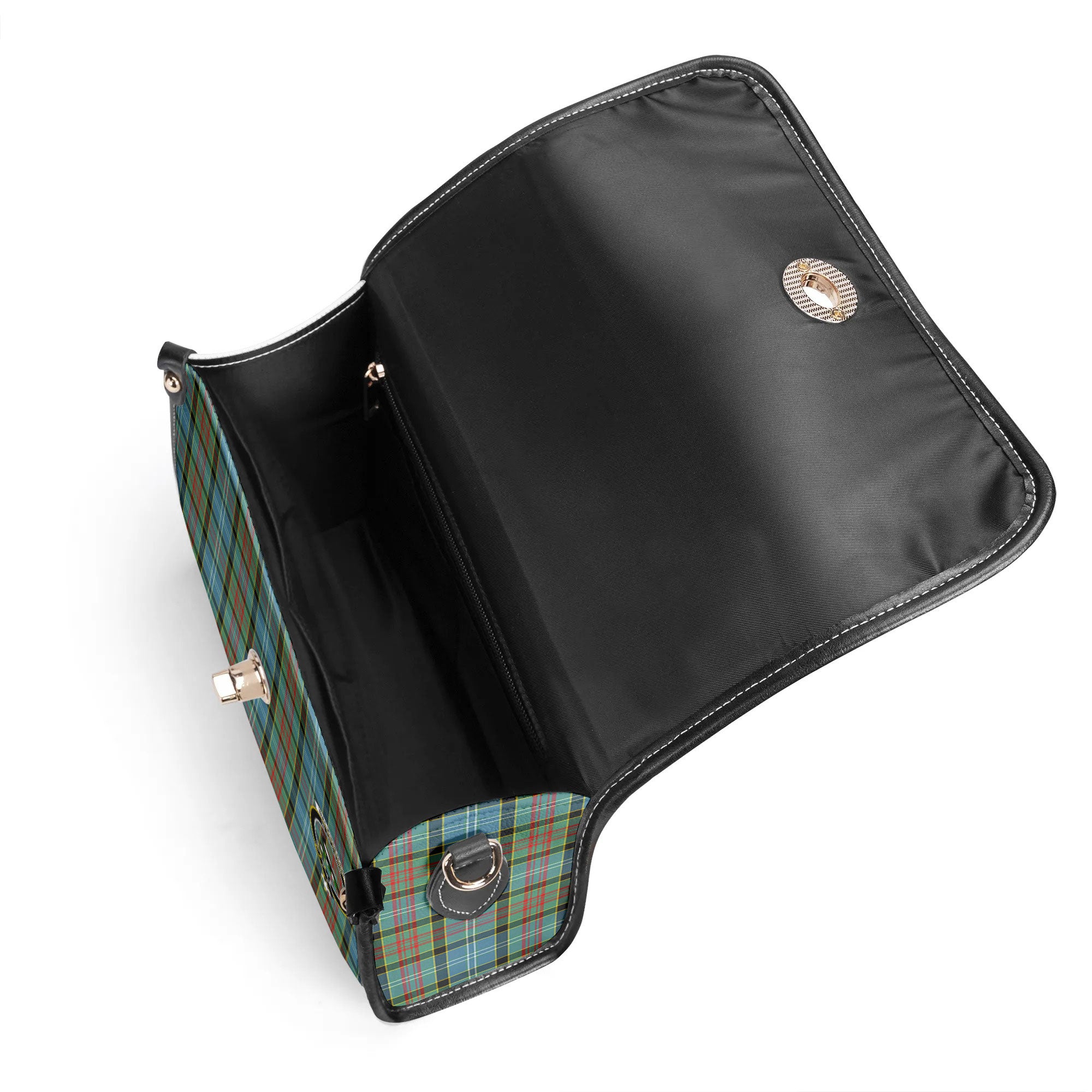 Walkinshaw Tartan Crest Satchel Bag
