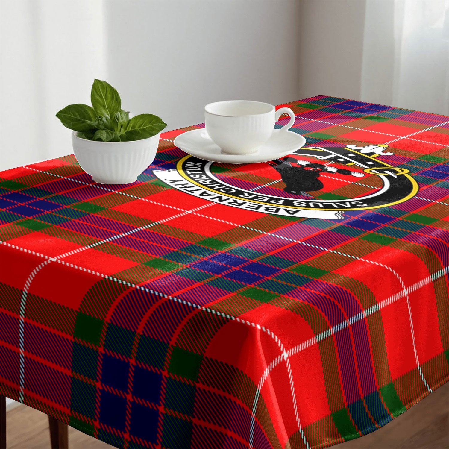 Abernathy Tartan Crest Tablecloth