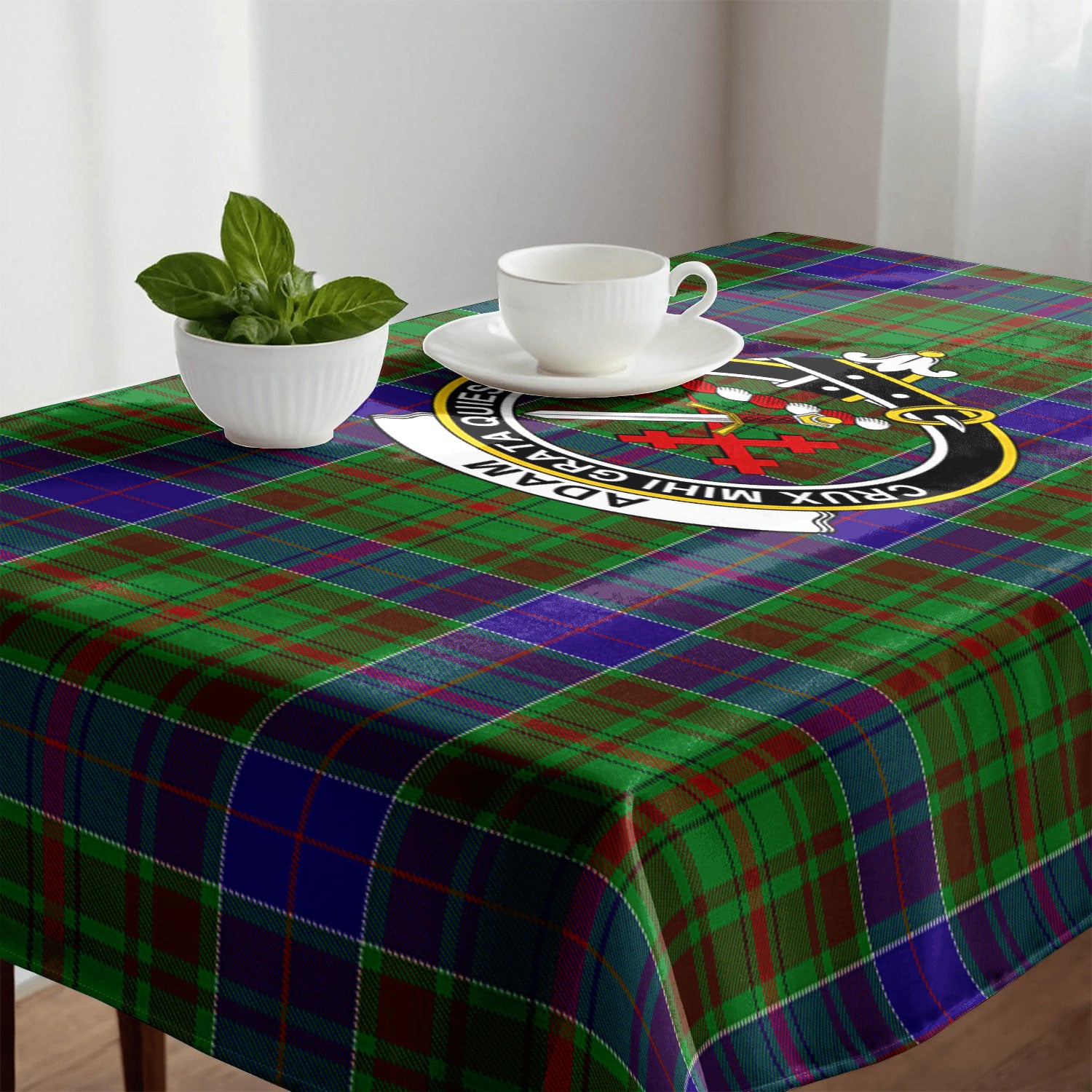 Adam Tartan Crest Tablecloth