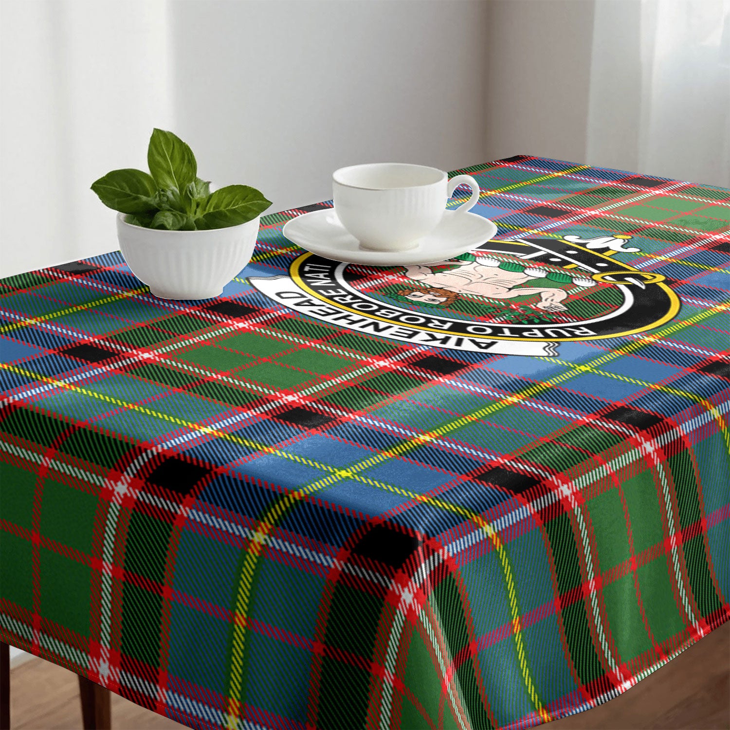 Aikenhead Tartan Crest Tablecloth