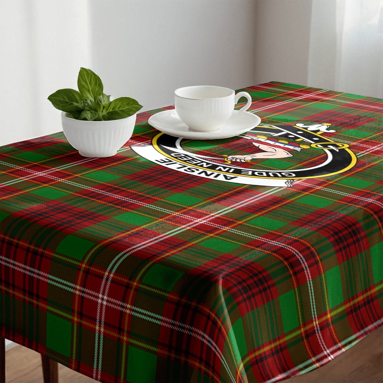 Ainslie Tartan Crest Tablecloth