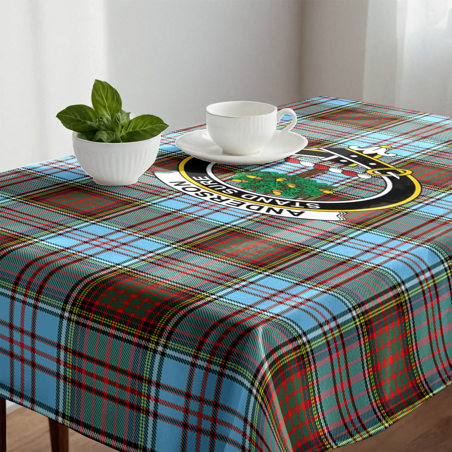 Anderson Ancient Tartan Crest Tablecloth