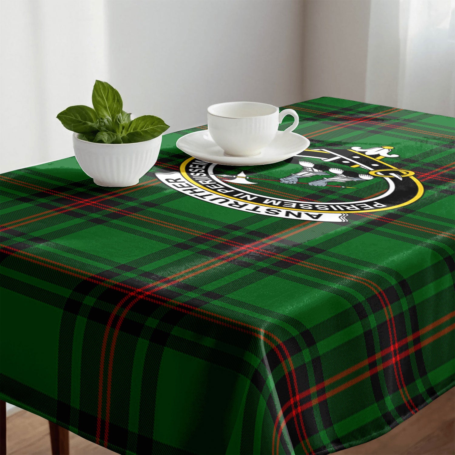 Anstruther Tartan Crest Tablecloth