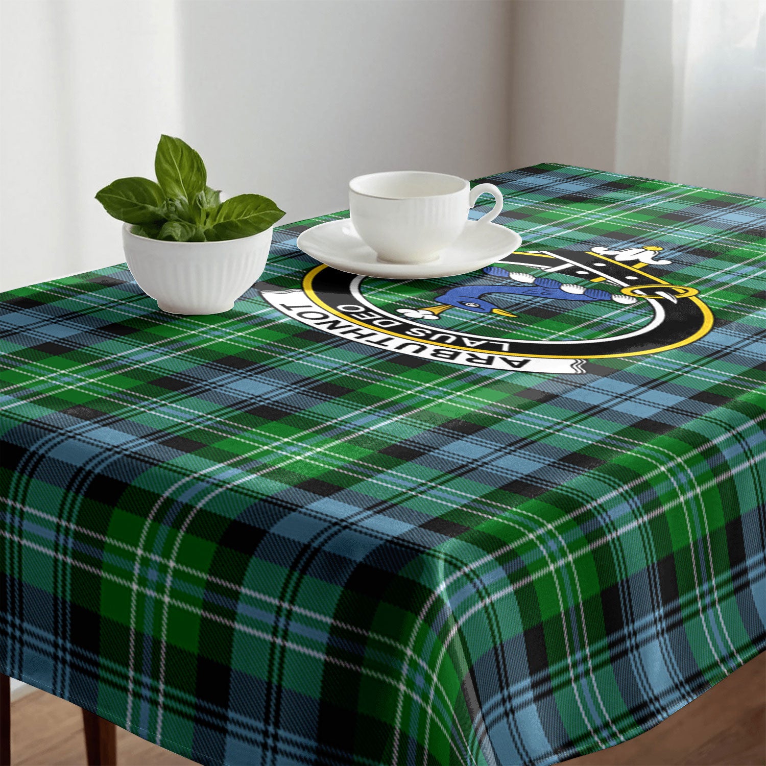 Arbuthnot Ancient Tartan Crest Tablecloth