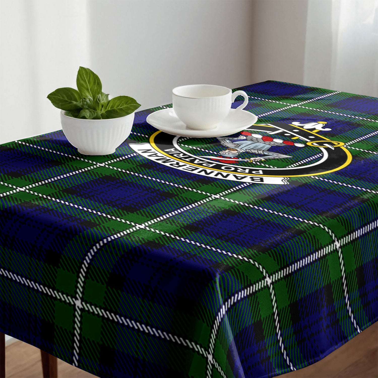 Bannerman Tartan Crest Tablecloth