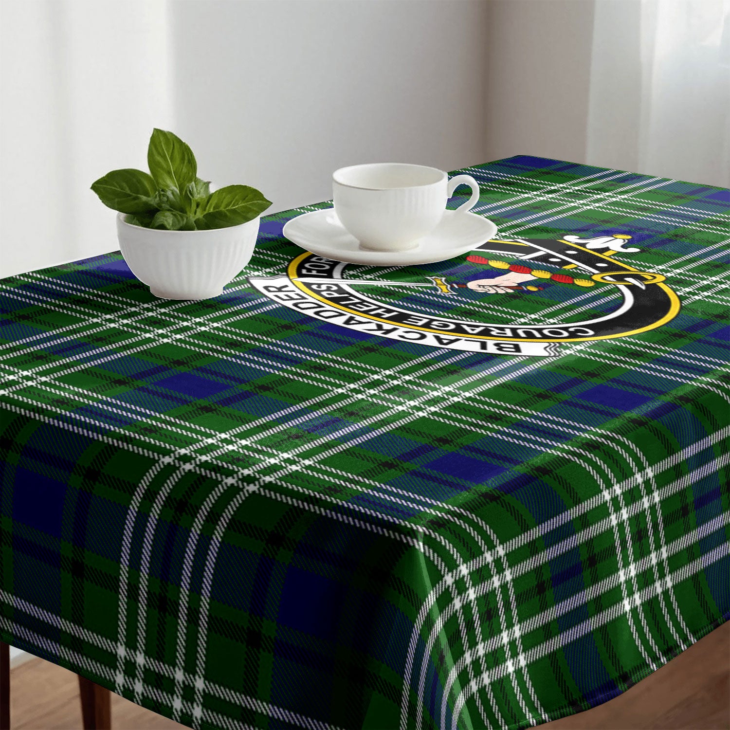 Blackadder Tartan Crest Tablecloth