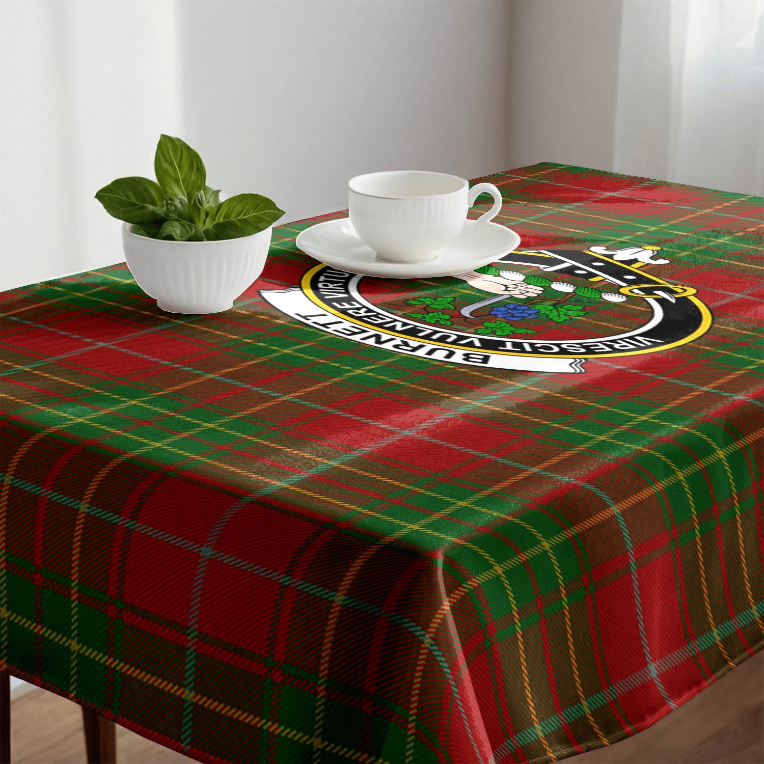 Burnett Tartan Crest Tablecloth