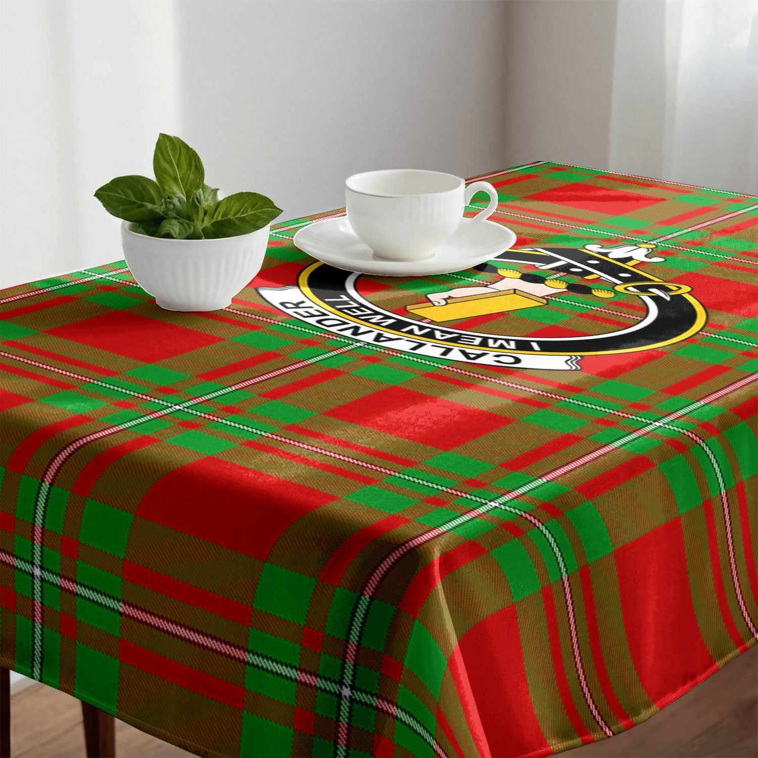 Callander Tartan Crest Tablecloth