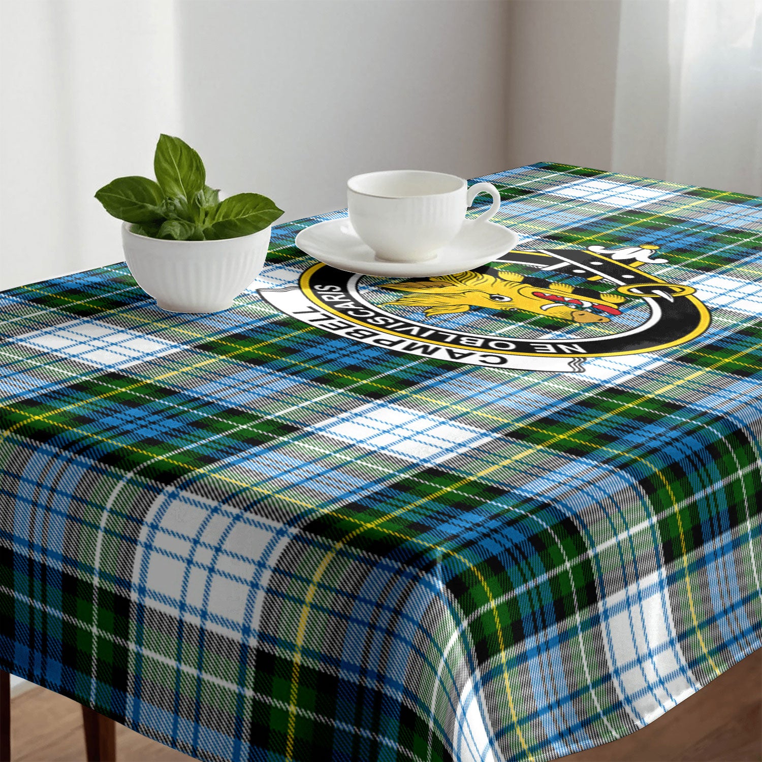 Campbell Dress Tartan Crest Tablecloth