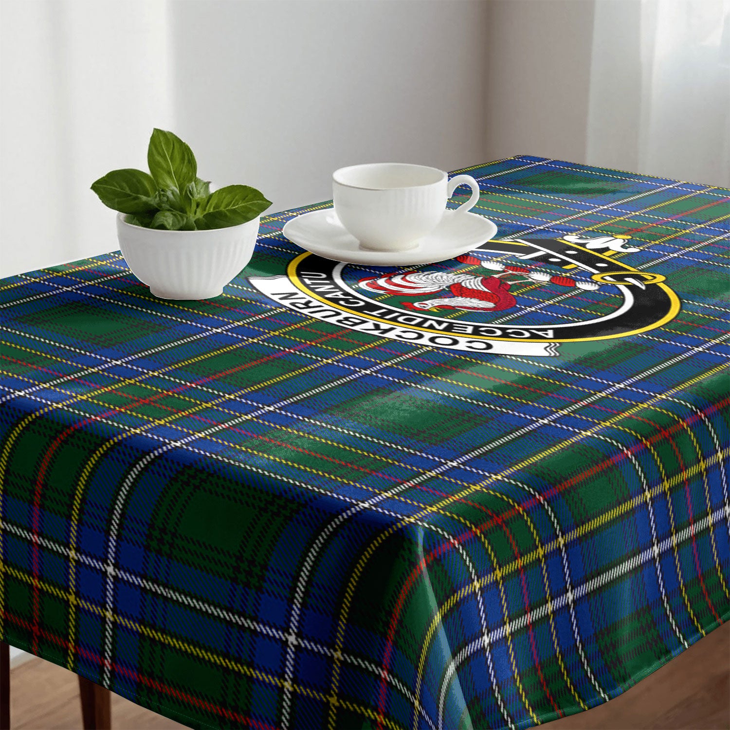 Cockburn Ancient Tartan Crest Tablecloth