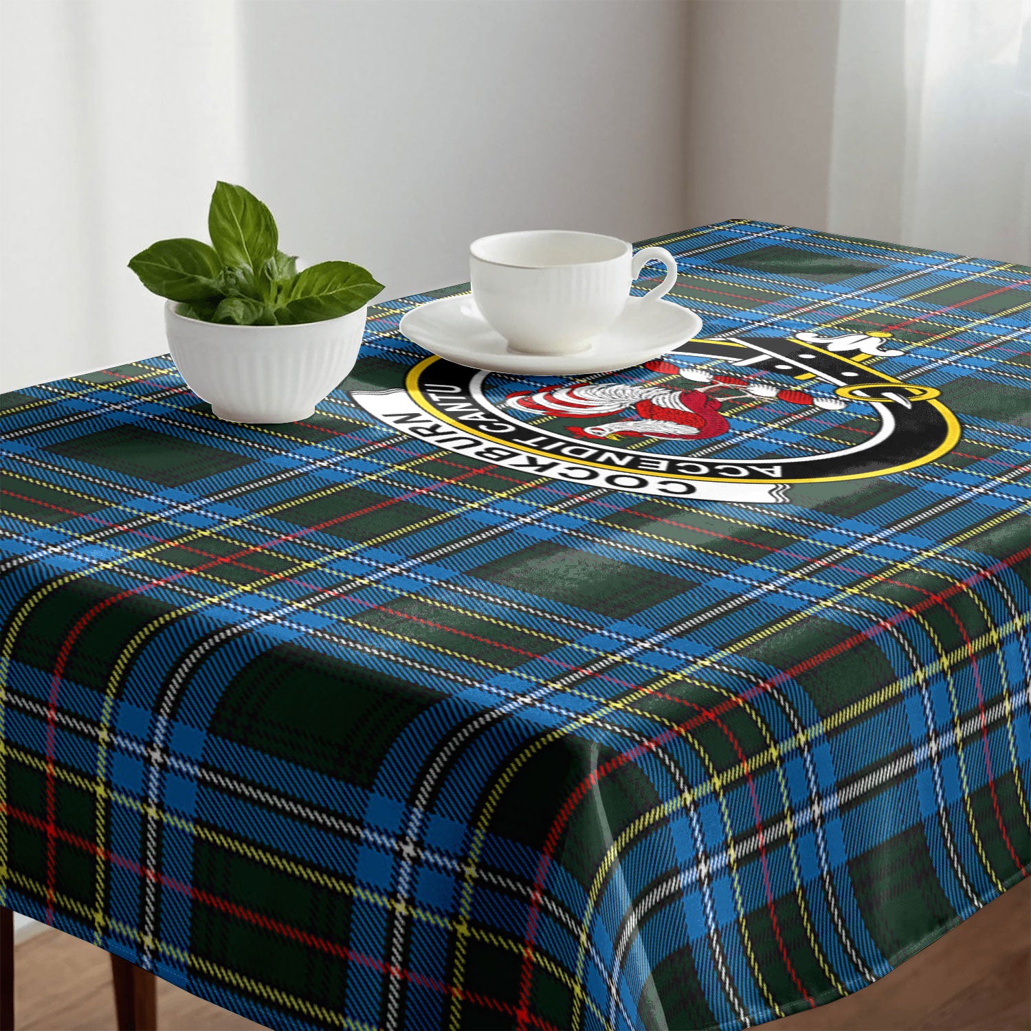 Cockburn Modern Tartan Crest Tablecloth
