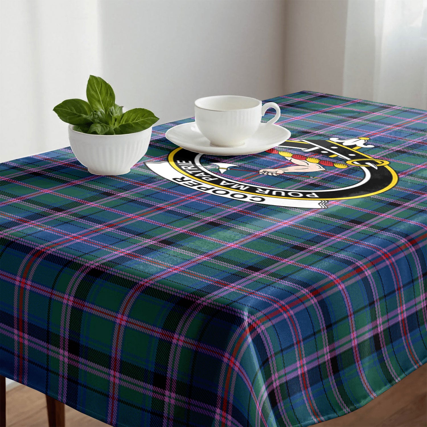 Cooper Ancient Tartan Crest Tablecloth