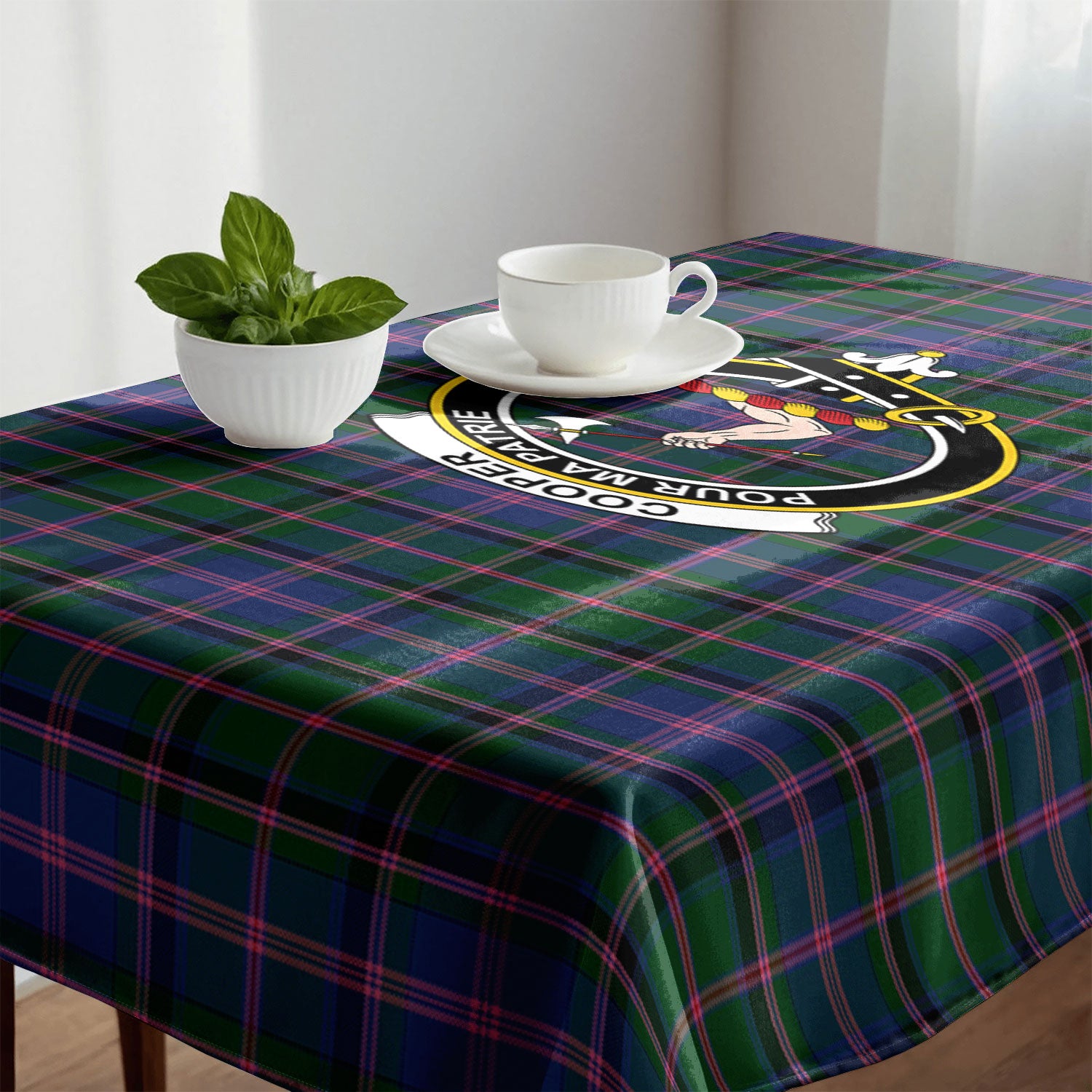 Cooper Tartan Crest Tablecloth
