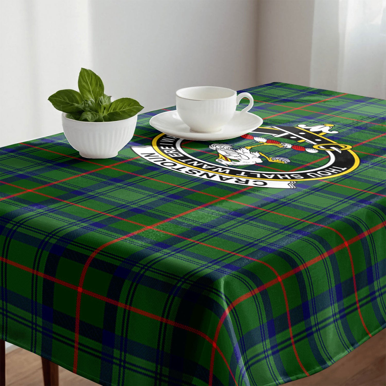Cranstoun Tartan Crest Tablecloth