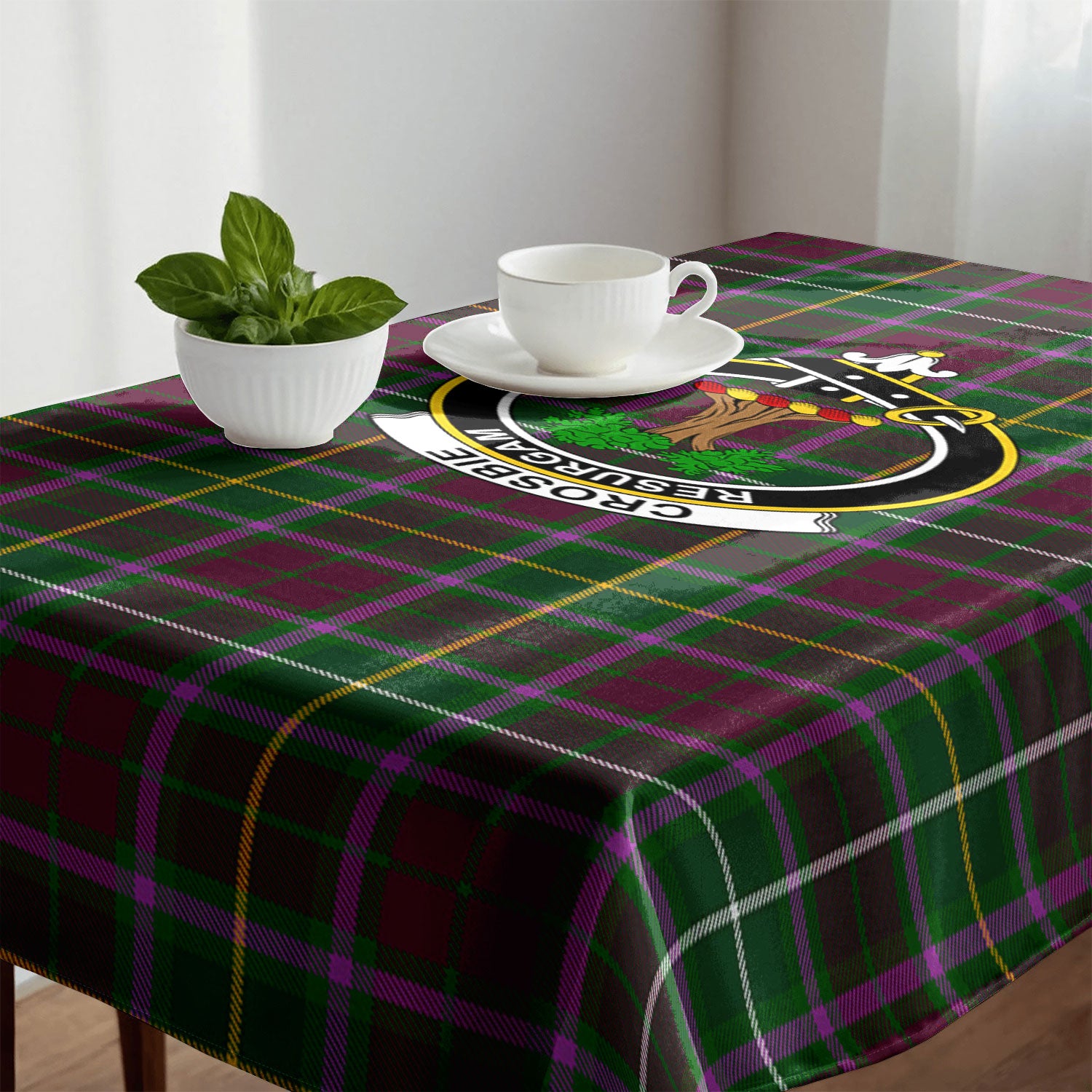 Crosbie Tartan Crest Tablecloth