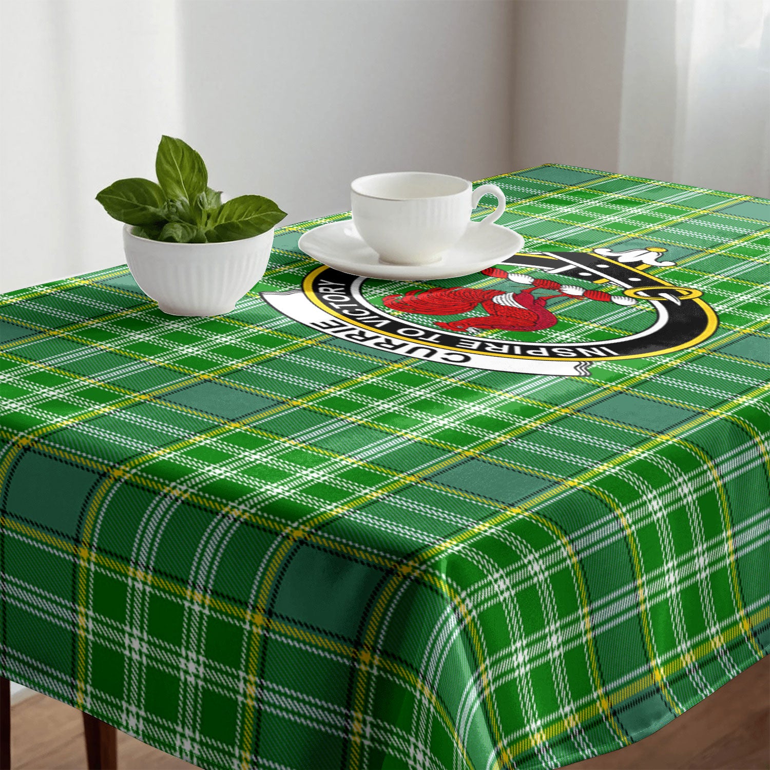 Currie Tartan Crest Tablecloth