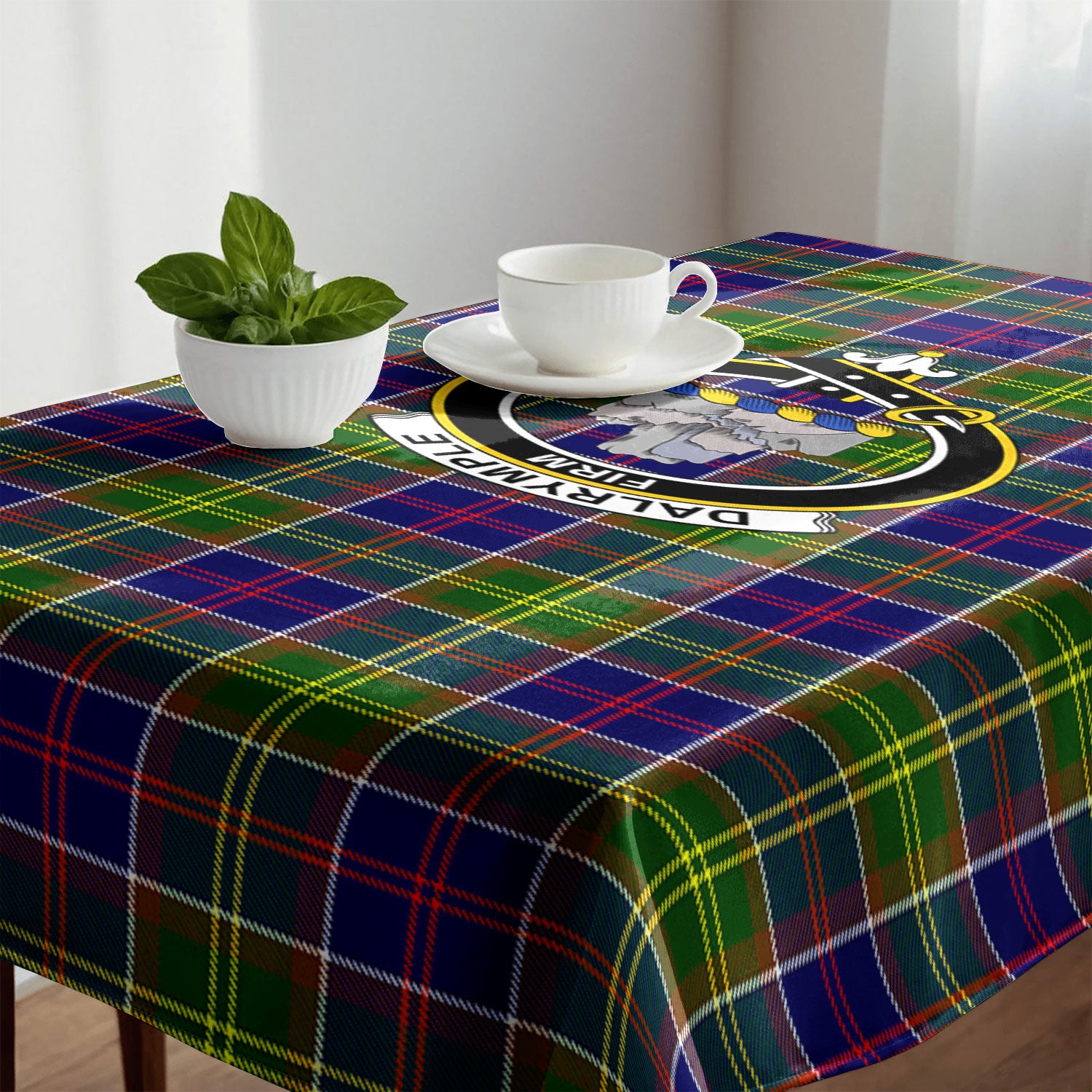Dalrymple Tartan Crest Tablecloth