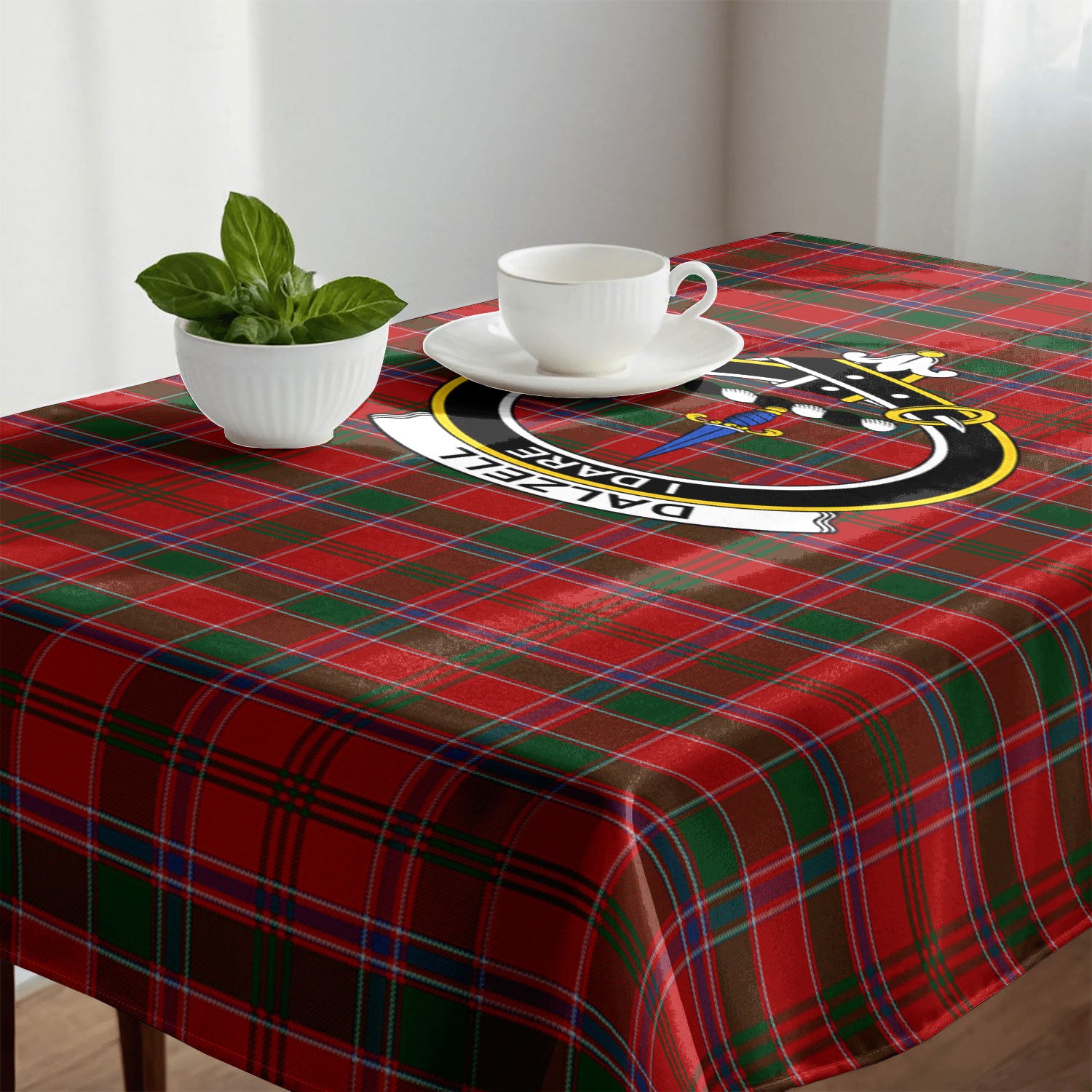 Dalzell Tartan Crest Tablecloth
