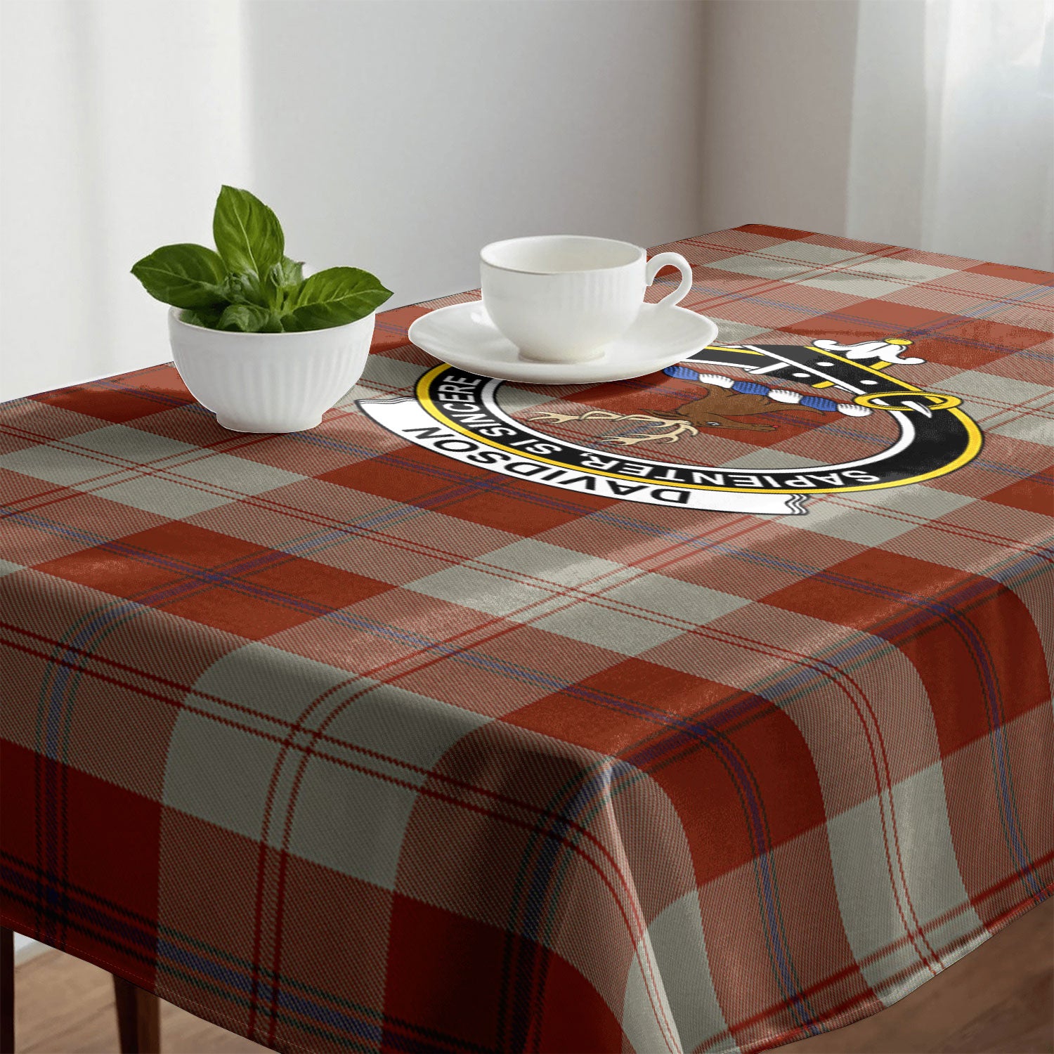 Davidson Dress Dancers Tartan Crest Tablecloth