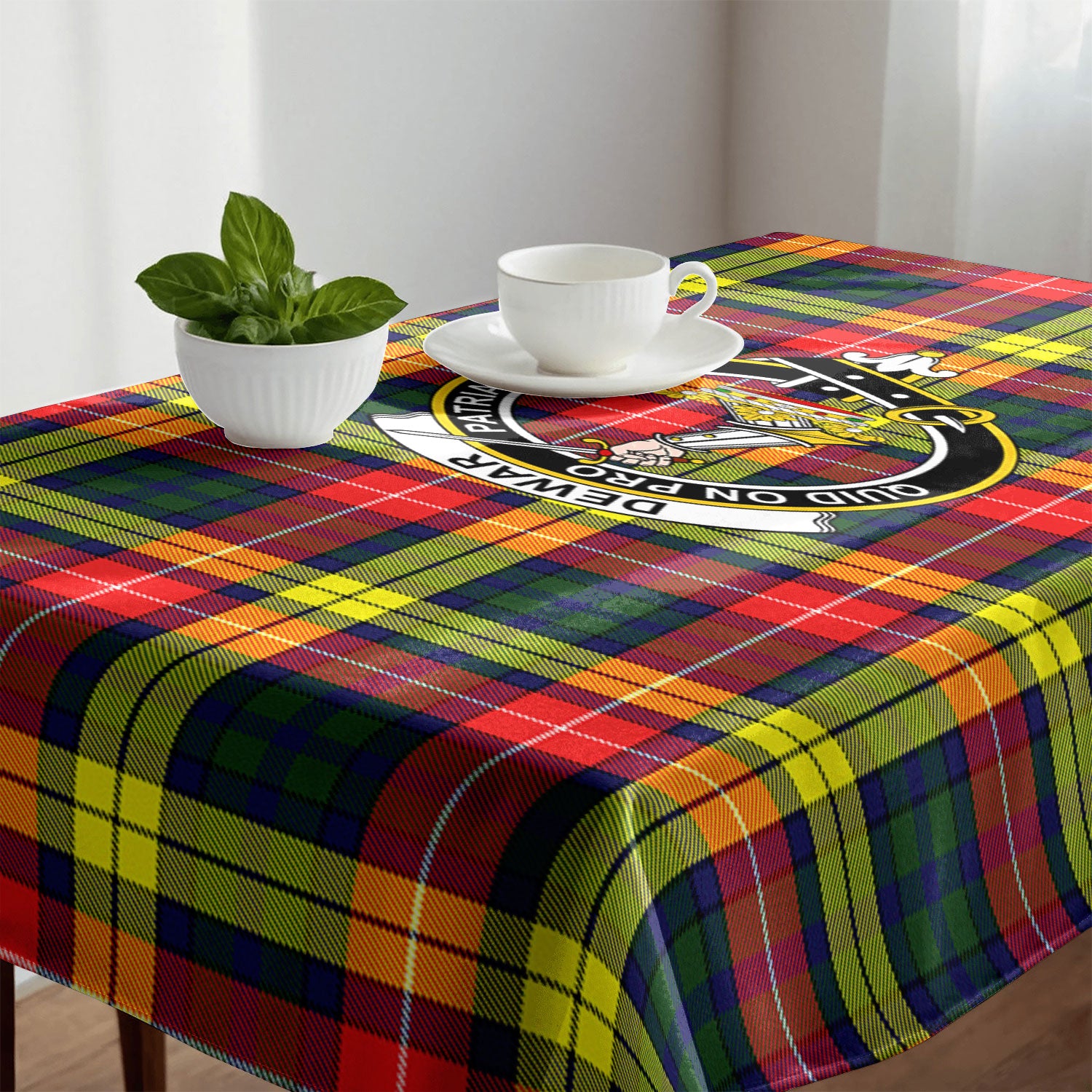 Dewar Tartan Crest Tablecloth