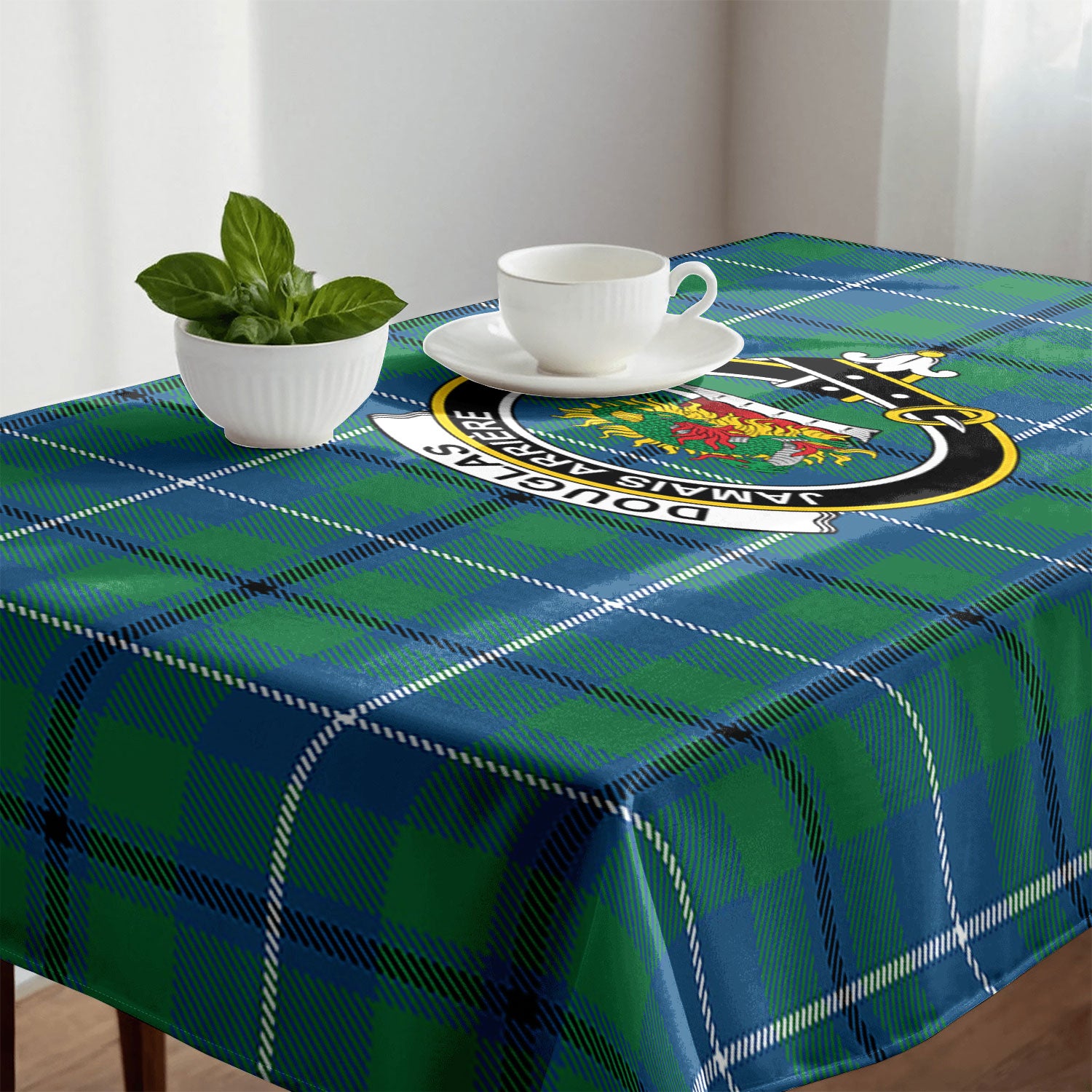 Douglas Ancient Tartan Crest Tablecloth