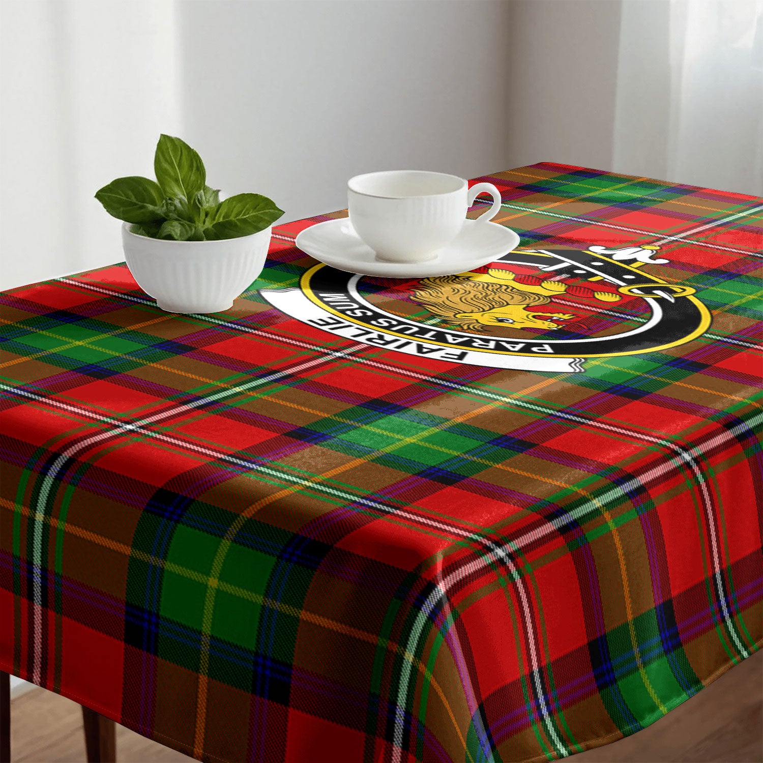 Fairlie Tartan Crest Tablecloth