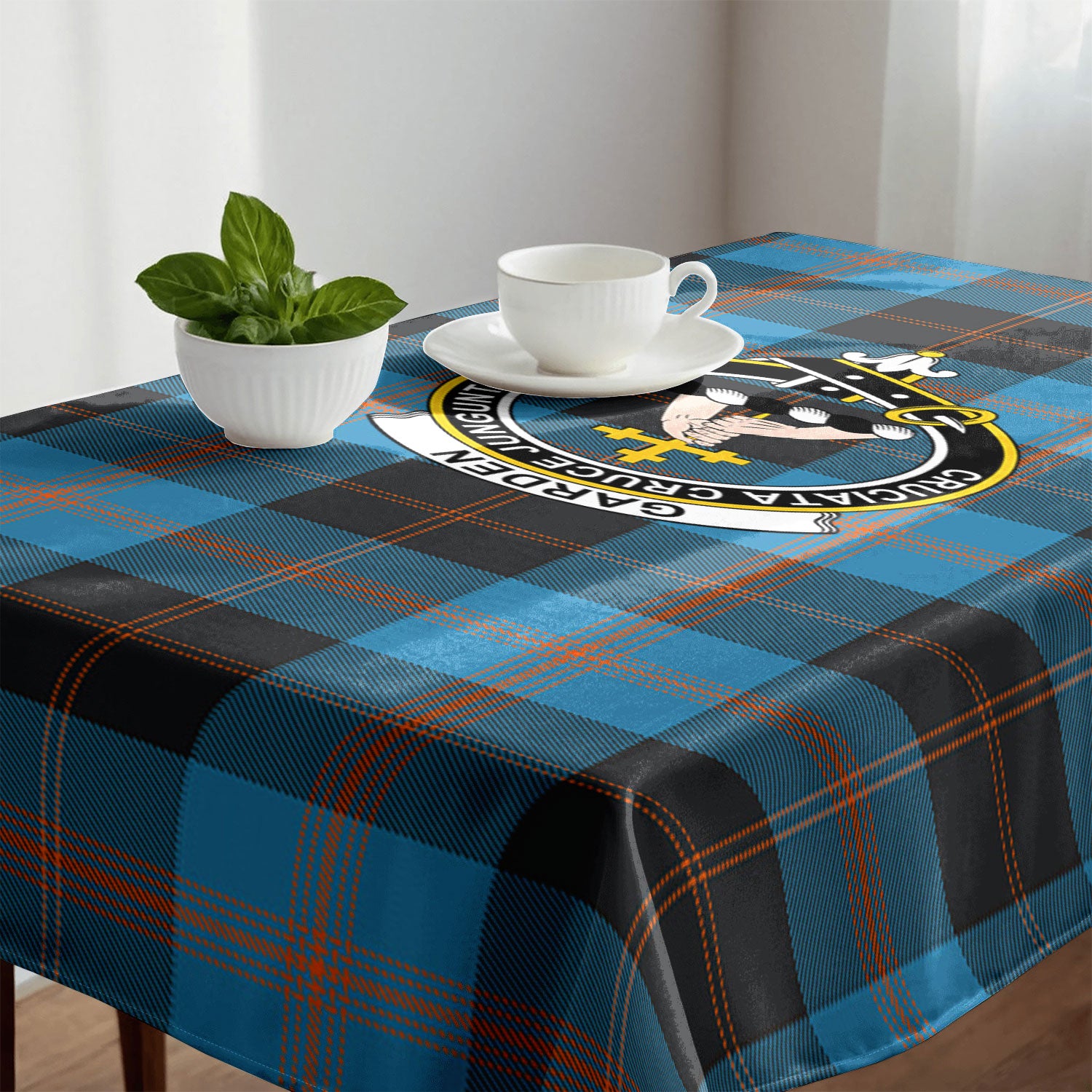 Garden Tartan Crest Tablecloth