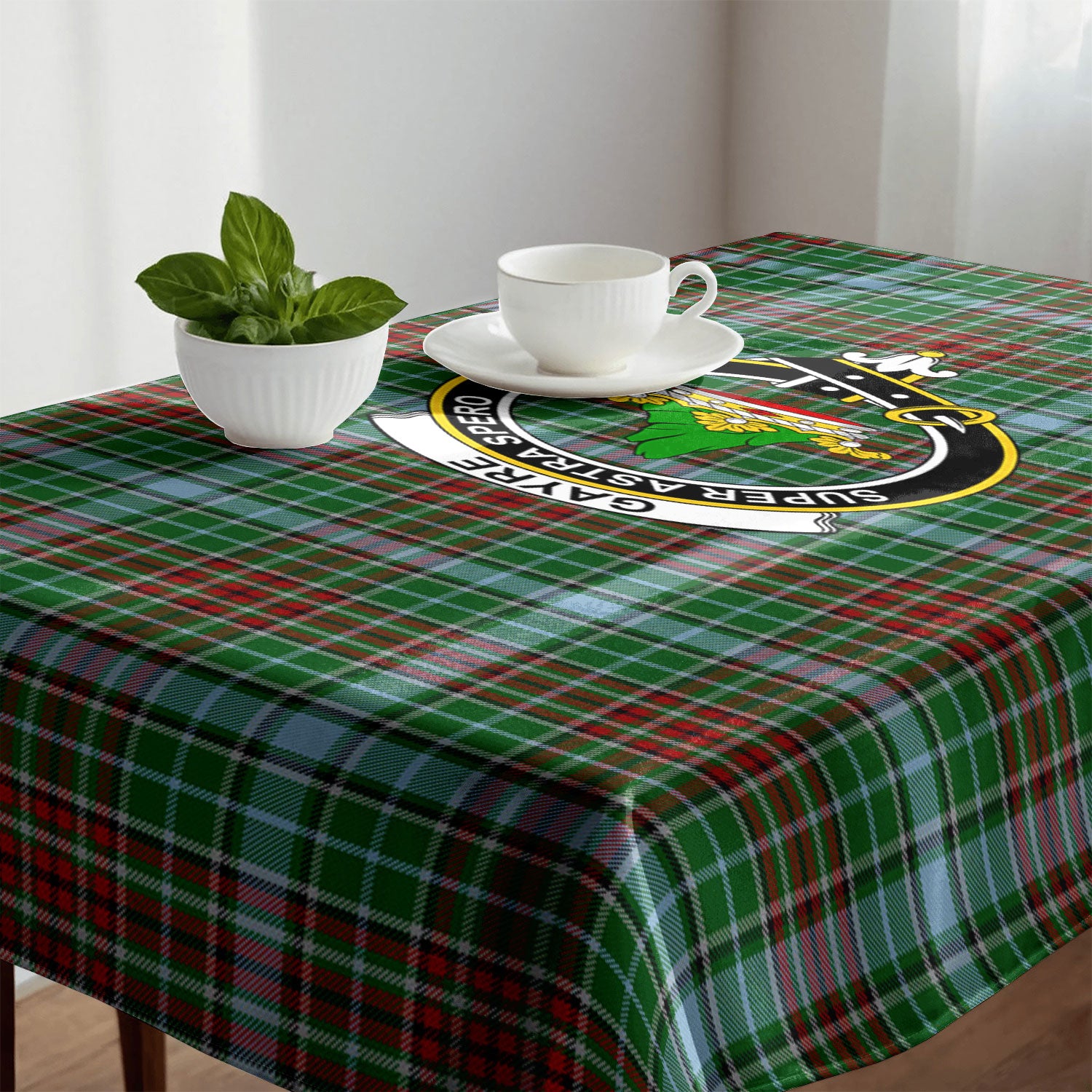 Gayre Tartan Crest Tablecloth