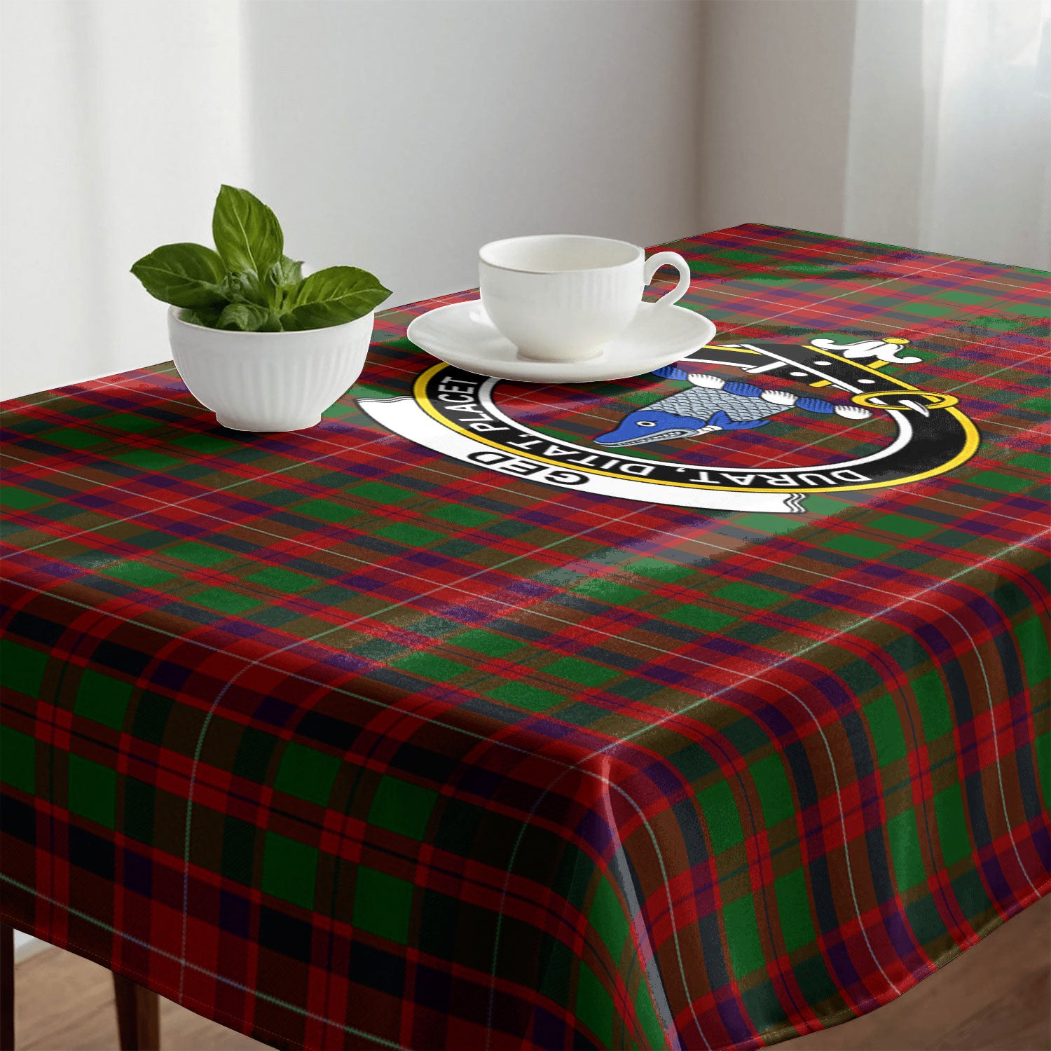 Ged Tartan Crest Tablecloth