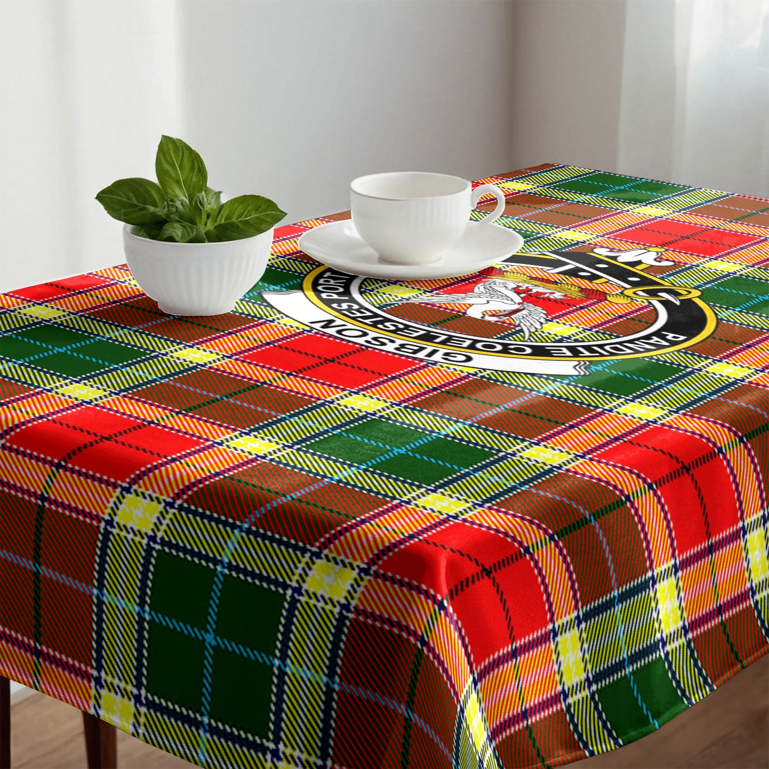 Gibson Tartan Crest Tablecloth