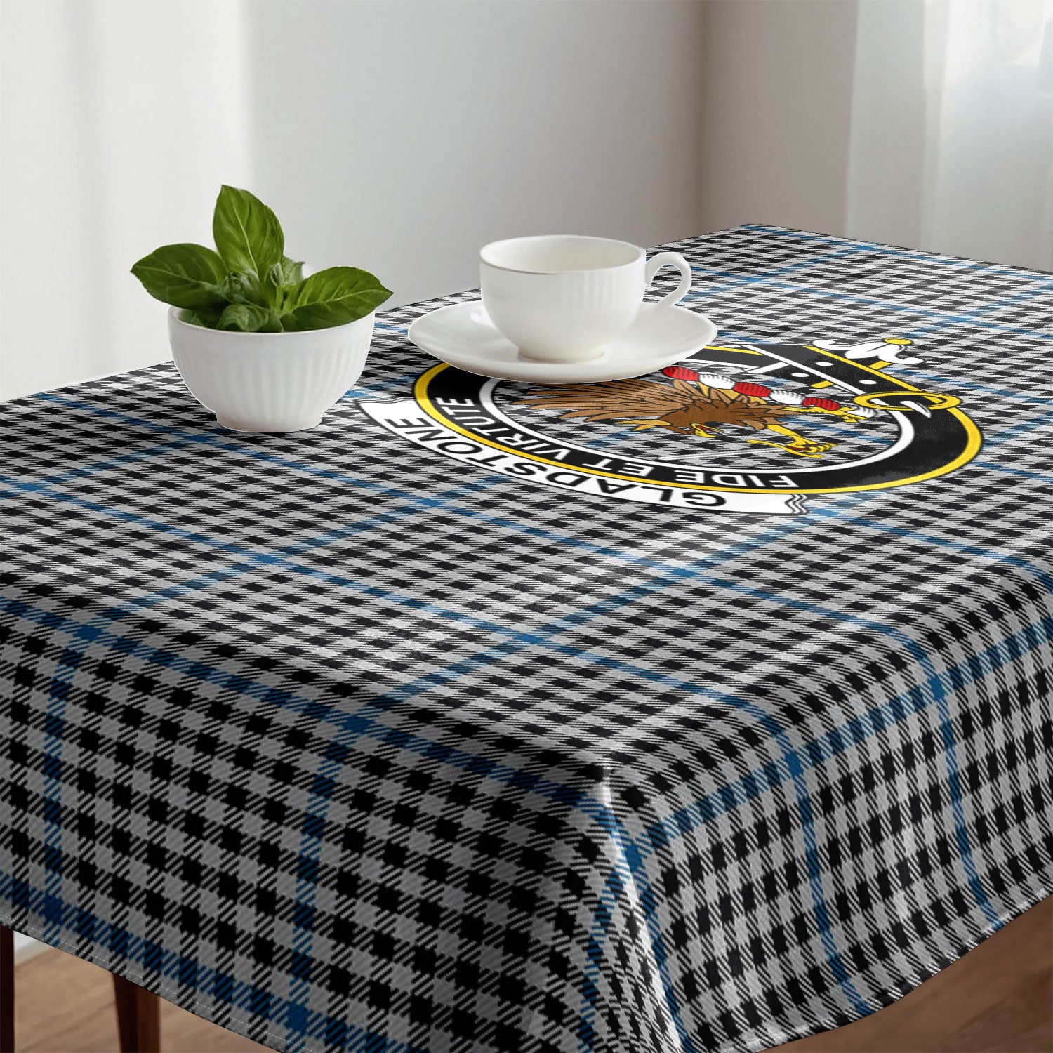 Gladstone Tartan Crest Tablecloth