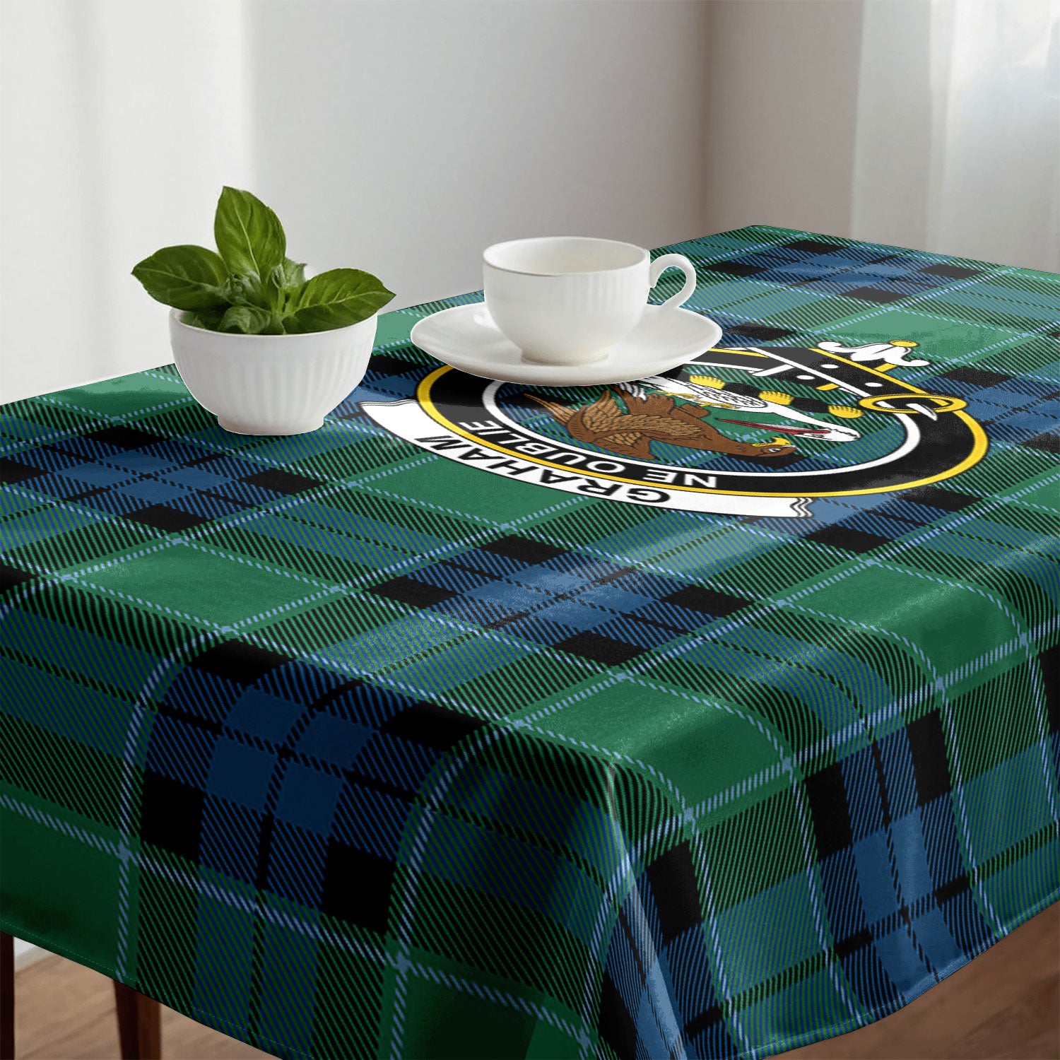 Graham of Menteith Ancient Tartan Crest Tablecloth
